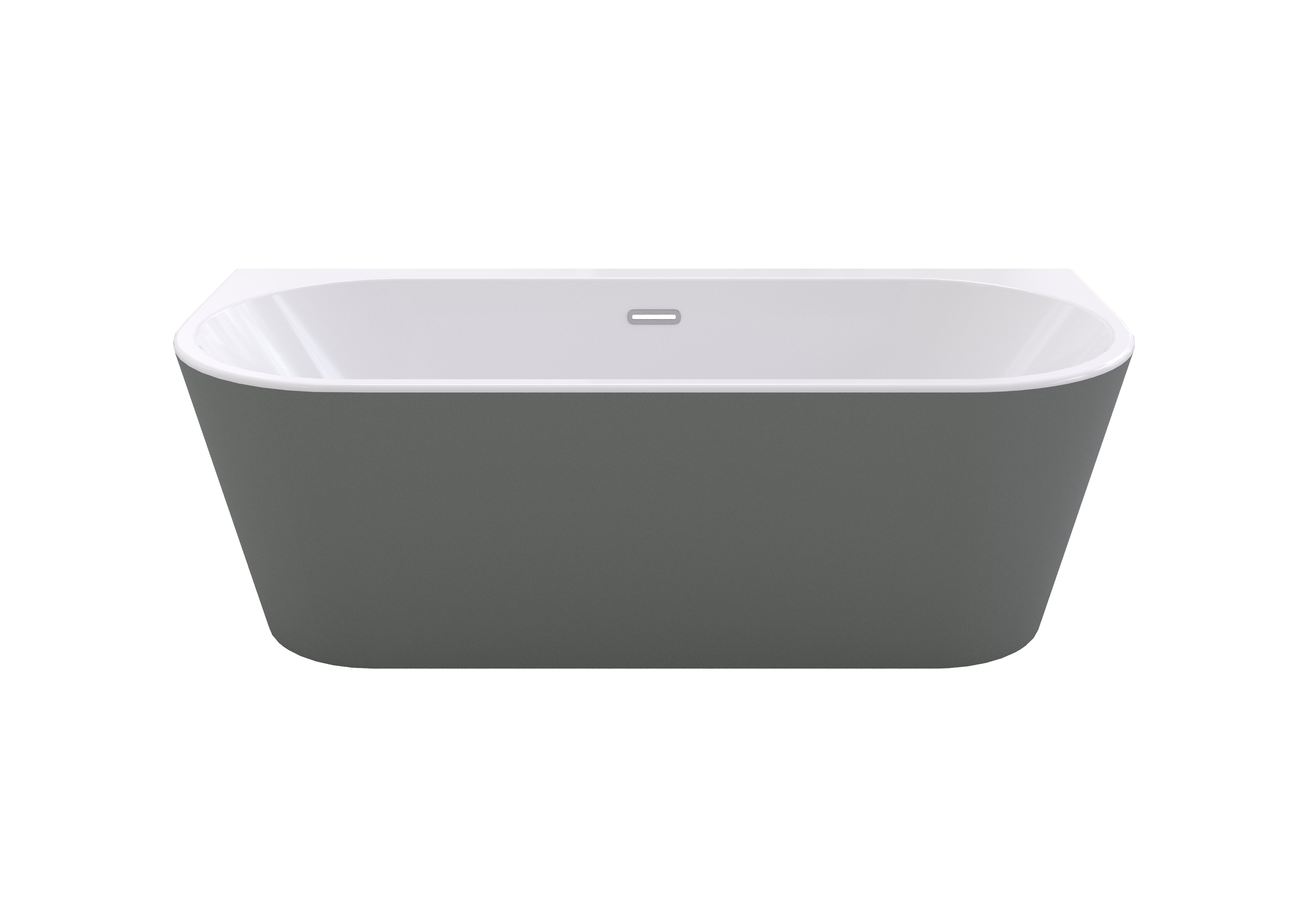 Baignoire îlot l.75 x L.160cm gris Ilova BALNEO - 5