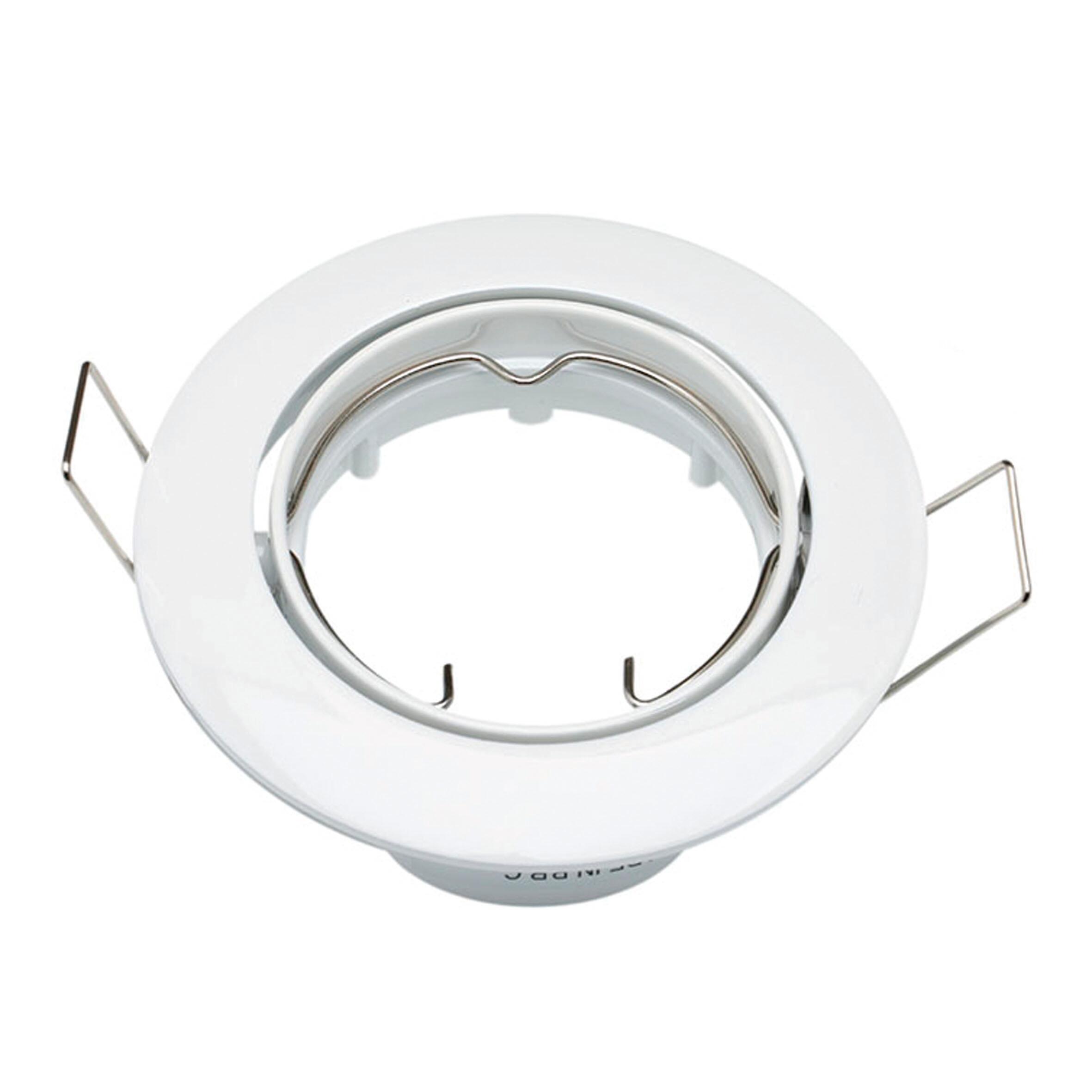 Portafaretto da incasso in alluminio CLANE GU10 bianco tondo IP23 INSPIRE - 8