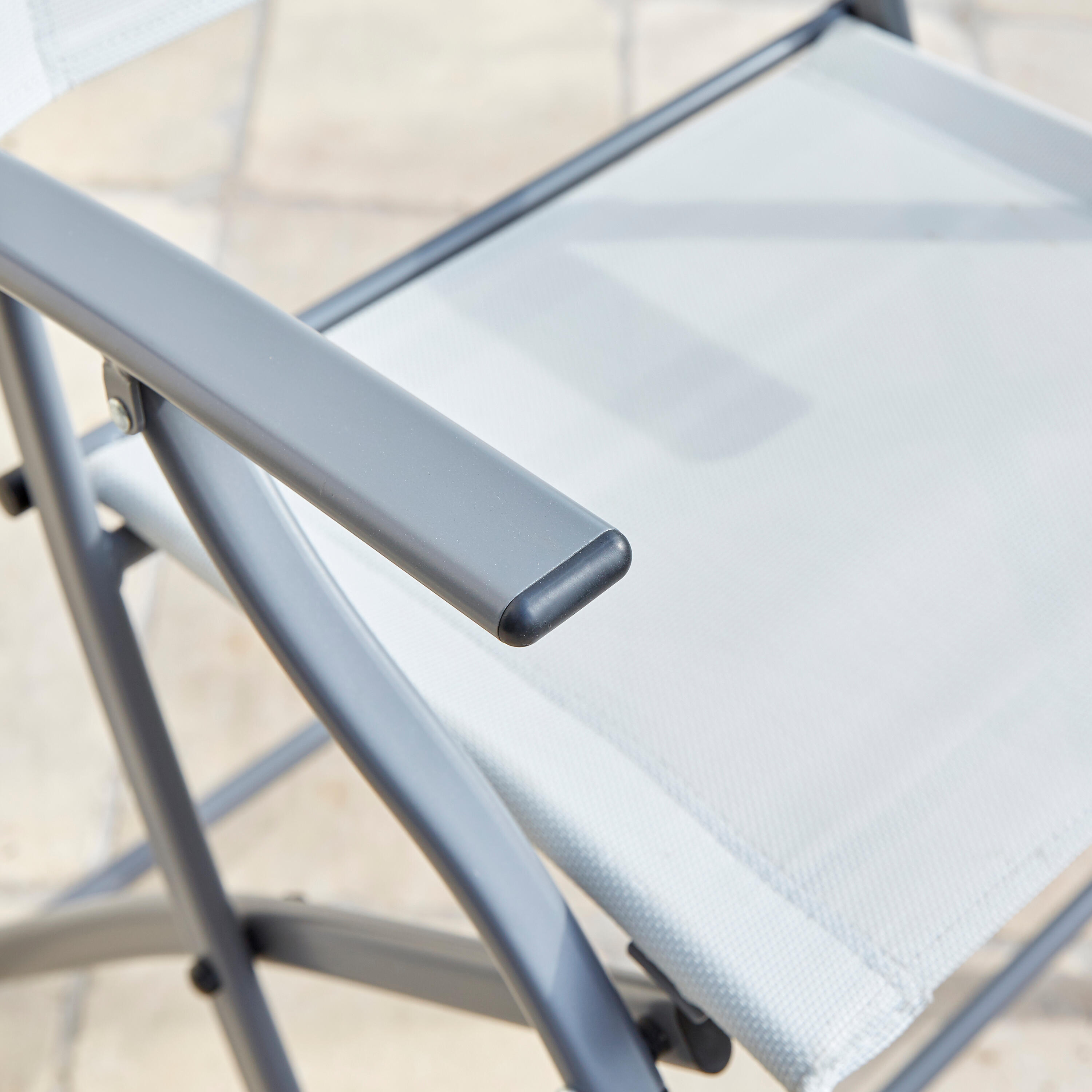 Fauteuil de jardin NATERIAL Emys en acier gris - 11