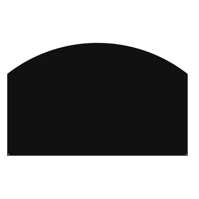 Plaque de protection sol noir DIXNEUF Givré, l.80 cm x H.50 cm