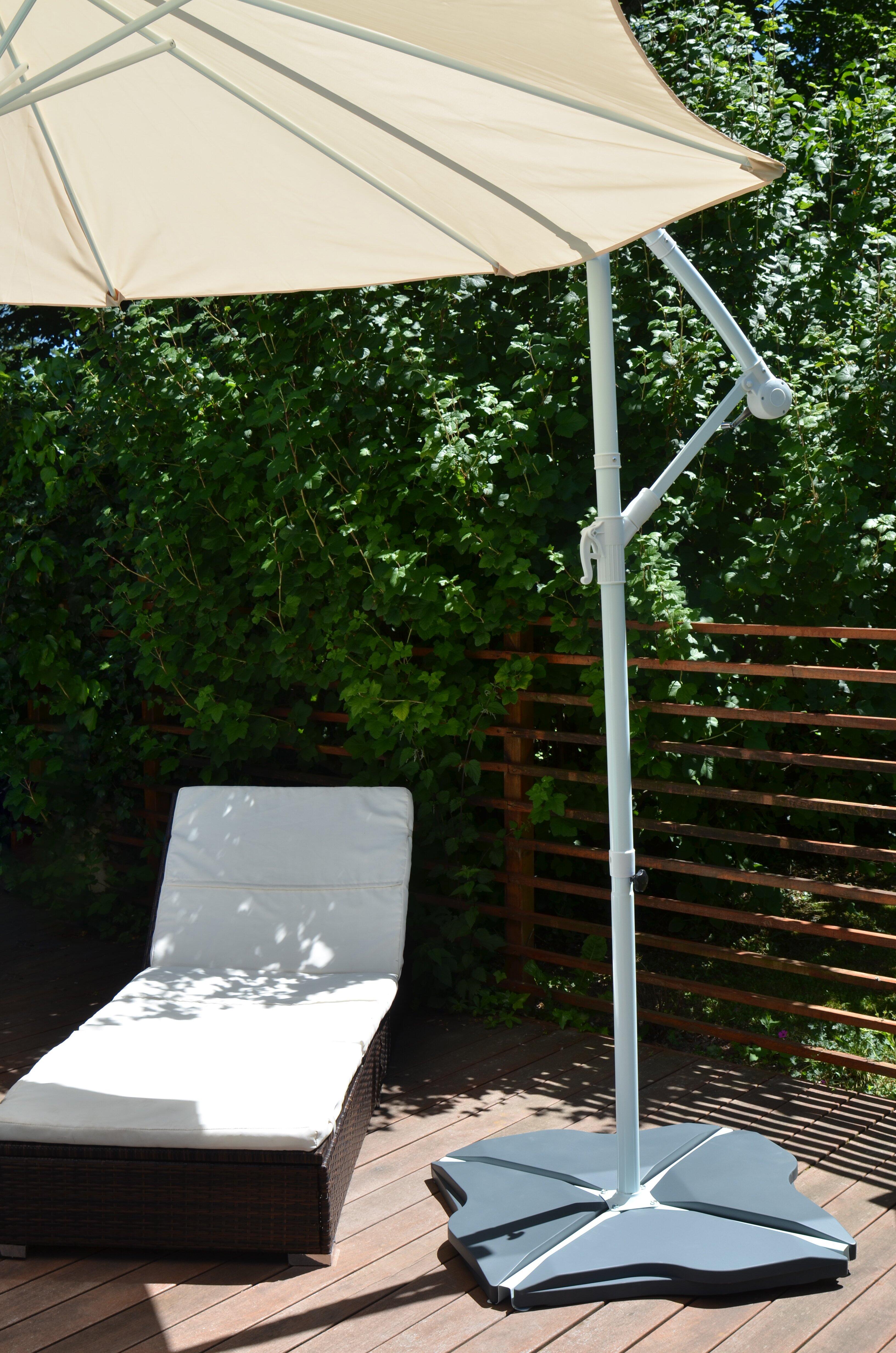 Pied de parasol lesté gris, 48x48cm - 2