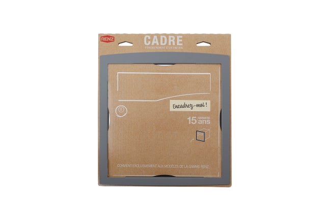 Kit de fixation H.34 x l.32 x P.4 cm RENZ, gris