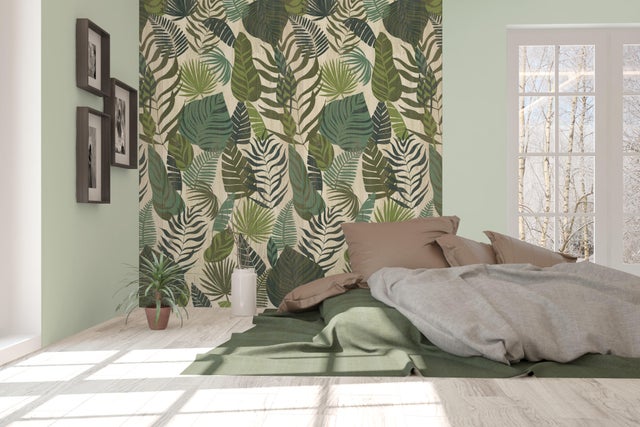 Lambris PVC vert structuré GROSFILLEX, L.260 x l.37.5 cm, Ep.8 mm