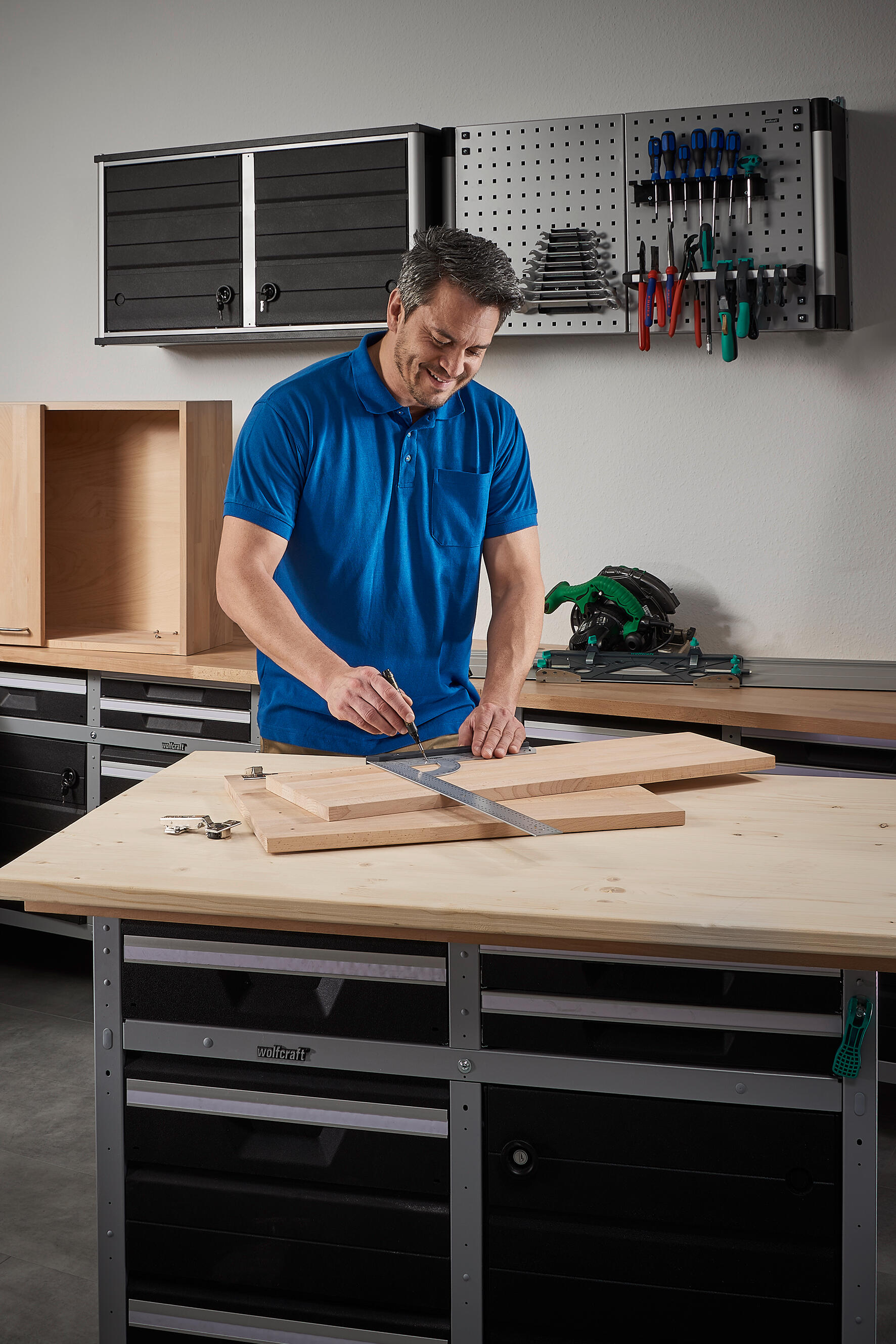 Equerre multifonction en acier WOLFCRAFT, 50 cm - 9