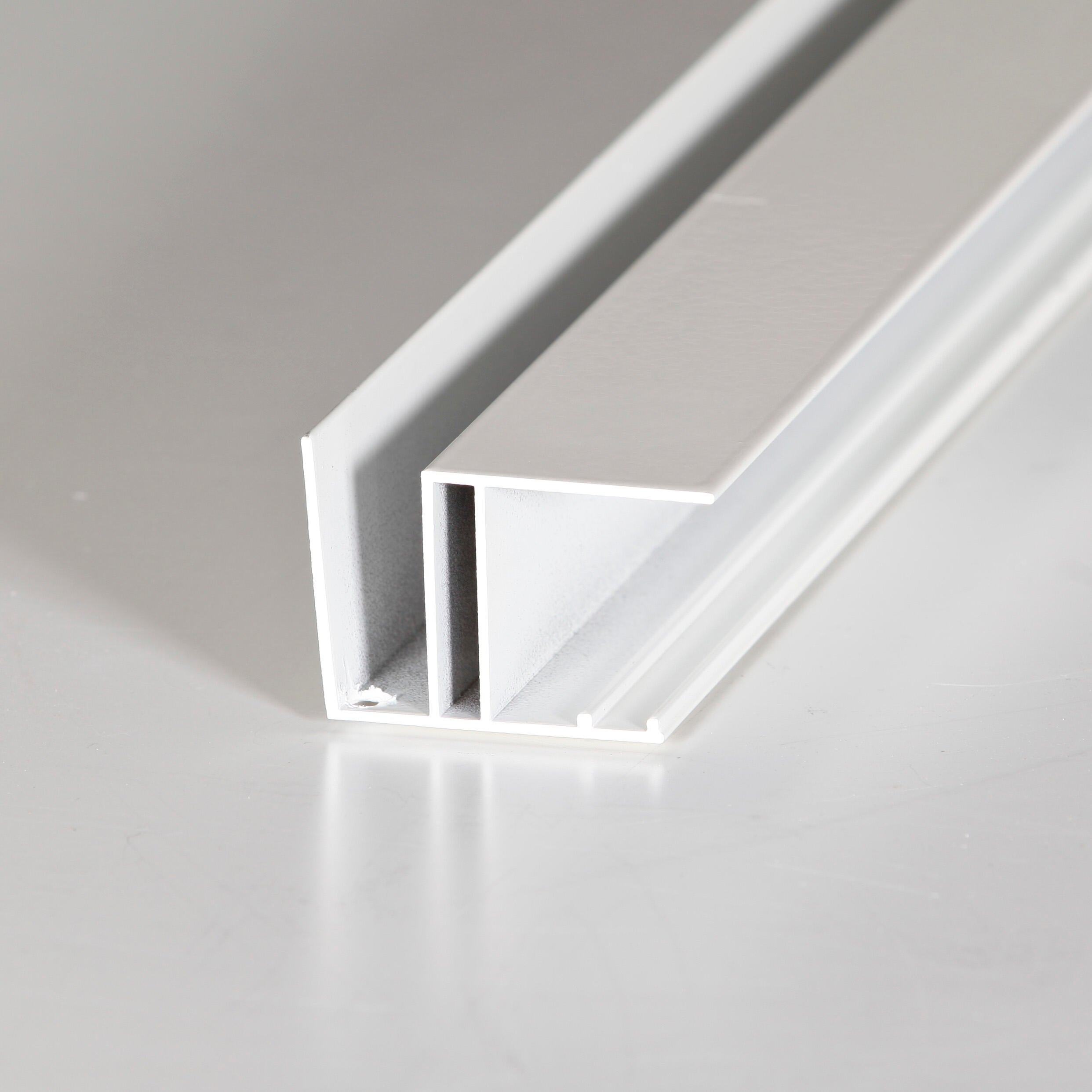 Profil bordure pour plaque ep. 16 mm blanc laqué, L.4 m - 3