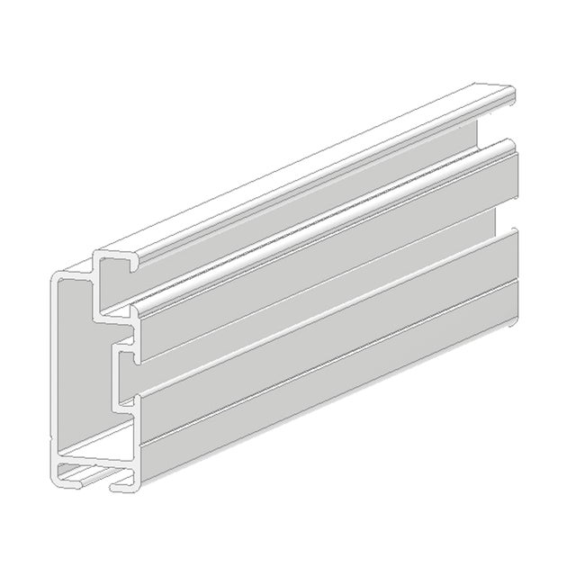 Profilo in alluminio bianco verniciato lucido 10X15 mm  L 2.5 m 