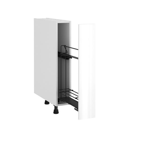 Mueble bajo de cocina Delinia ID Sevilla blanco brillan 76,8x15cm 1PTA ...