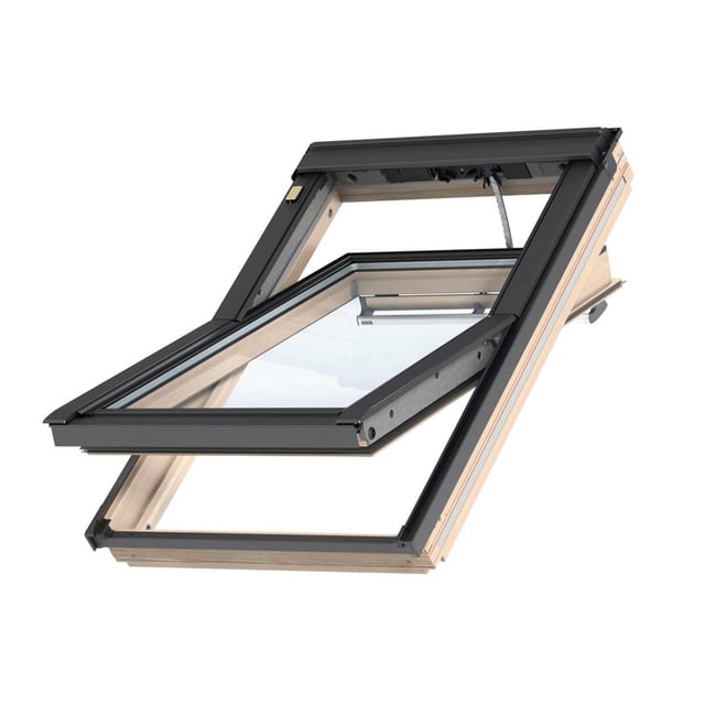 Finestra da tetto (faccia inclinata) VELUX GGL SK01 307021 elettrico L 55 x H 78 cm grigio antracite e marrone