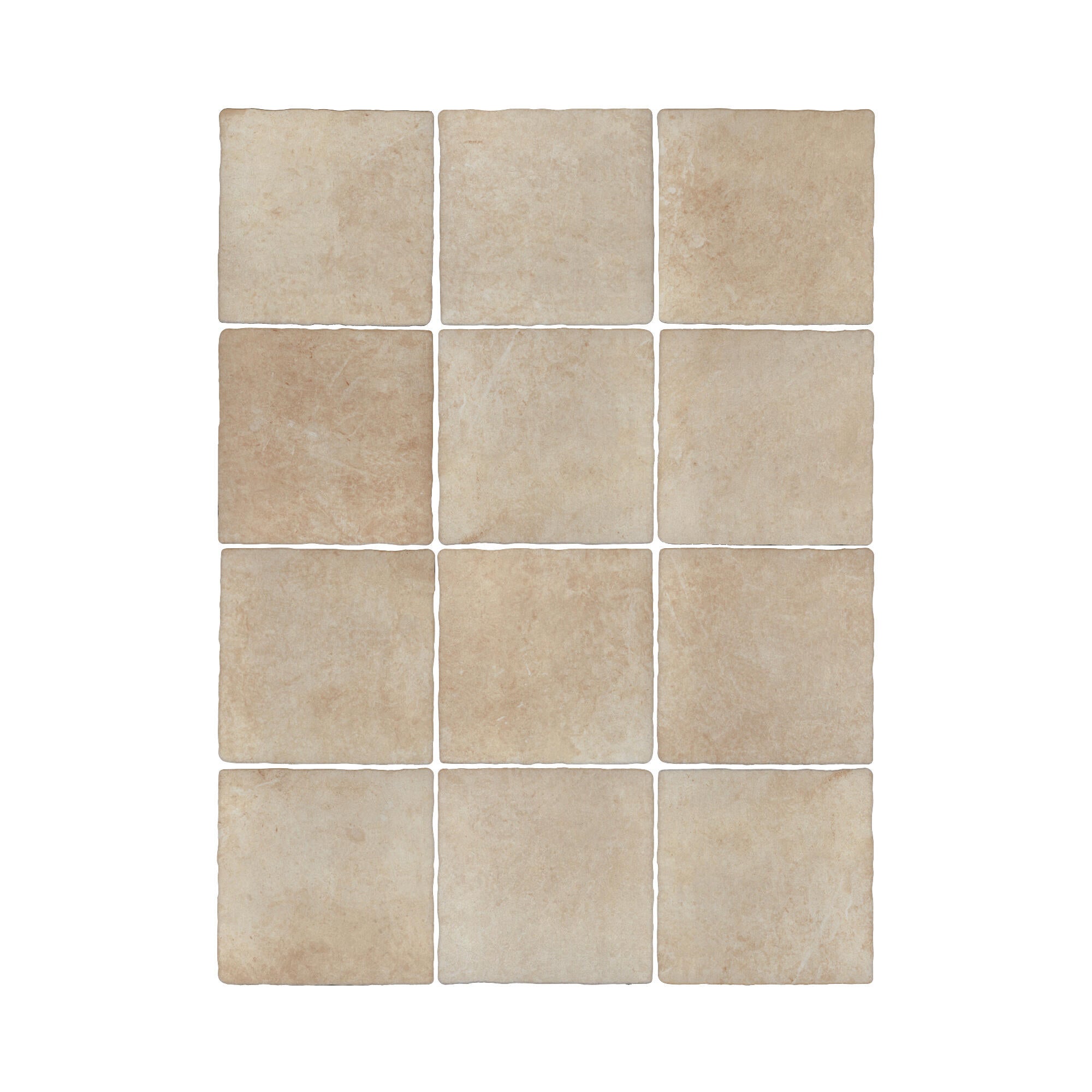 Carrelage sol extérieur effet pierre beige Monastère l.30 x L.30 cm x Ep.9 mm - 5