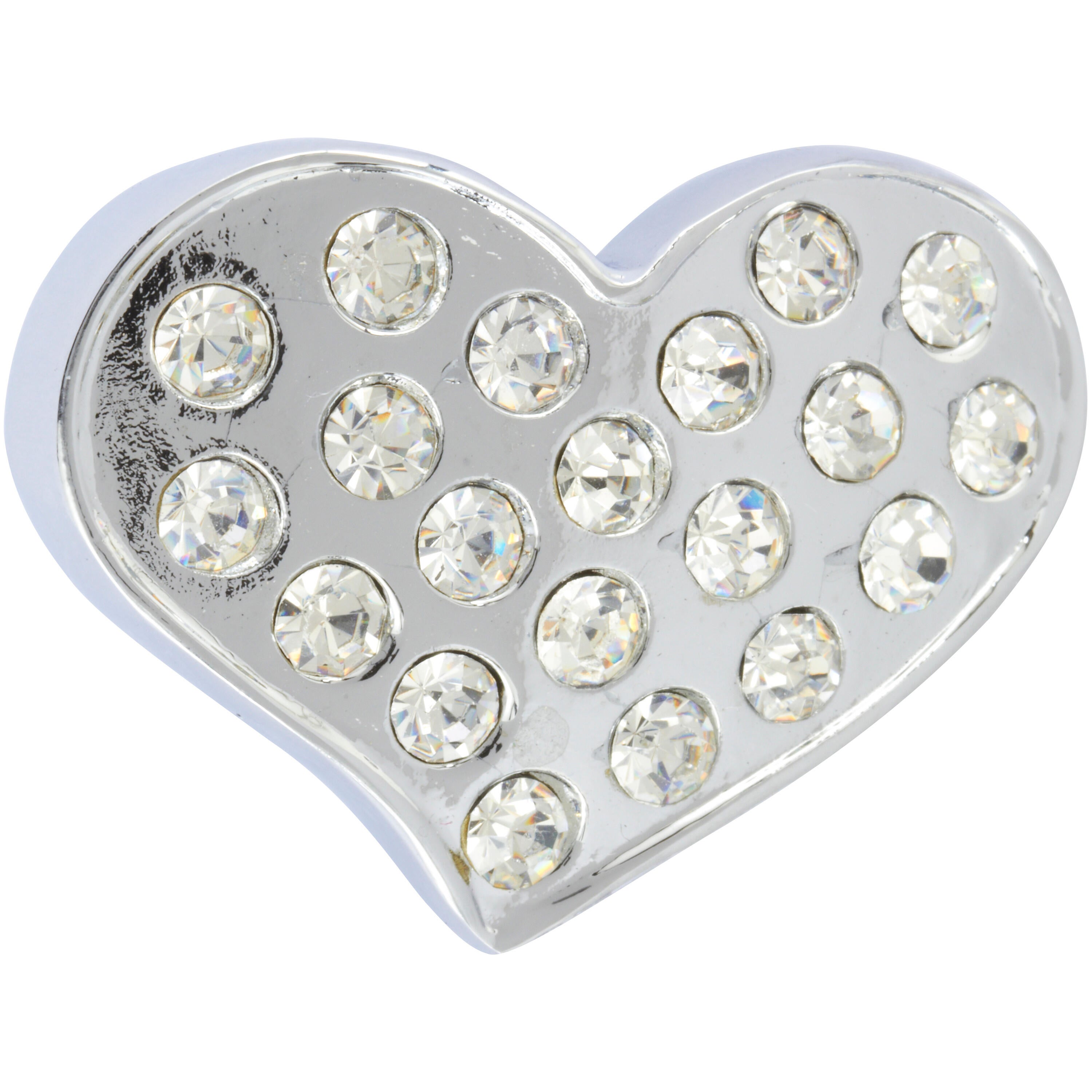 Bouton de meuble Coeur zamak, argent REI H.20 x l.36 x P.27 mm - 3