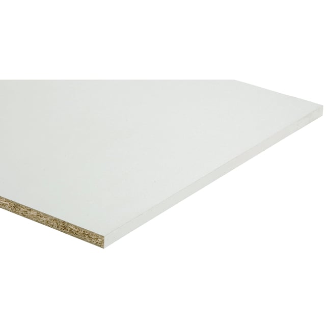 Tablette mélaminé blanc, L.200 x l.50 cm x Ep.16 mm