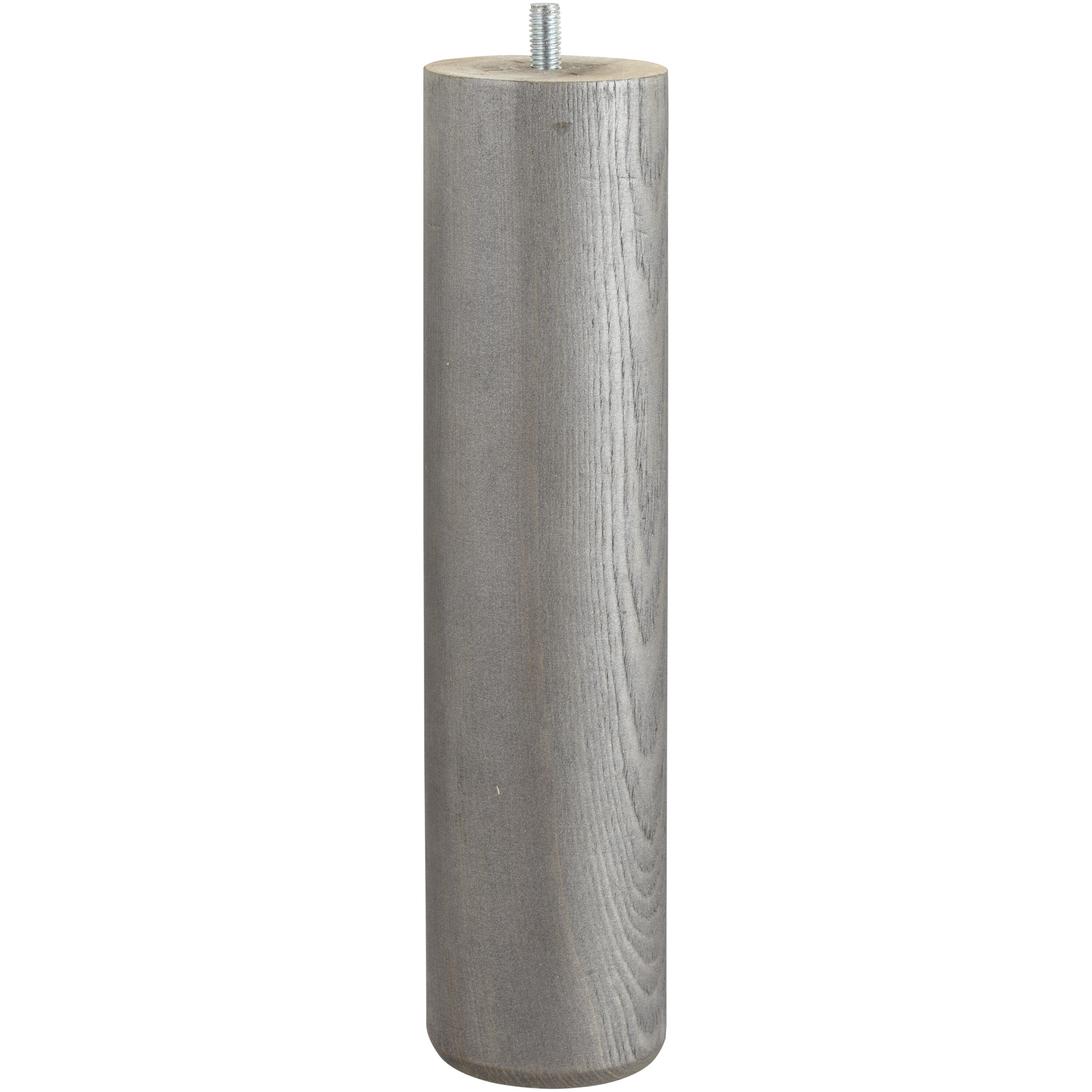 Pied lit / sommier cylindrique CIME bois gris, ⌀60 x H.250 mm - 4