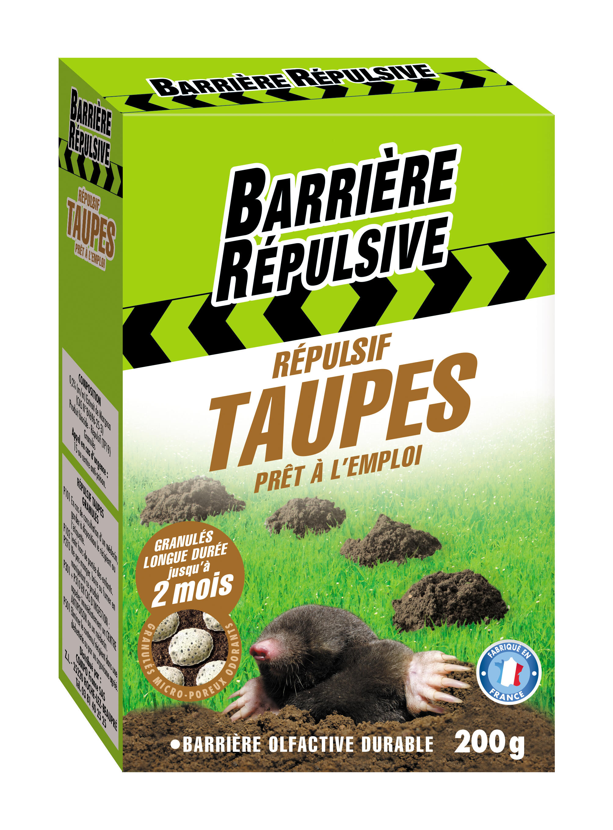 Répulsif antitaupes BARRIERE A TAUPES, 200g Leroy Merlin