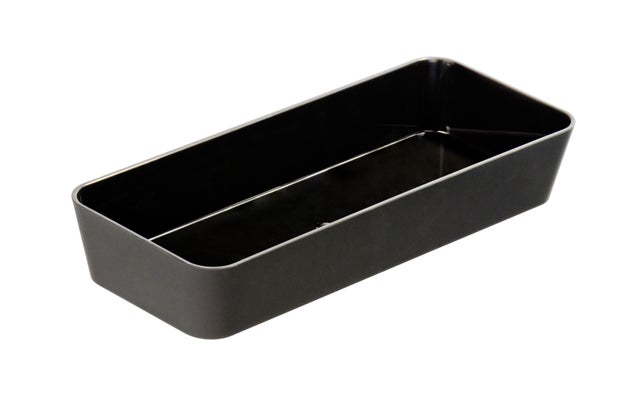 2 Plateaux De Rangement Salle De Bain En Silicone Noir - 20x10x2cm, Antidérapants, Pour Vanité Ou évier