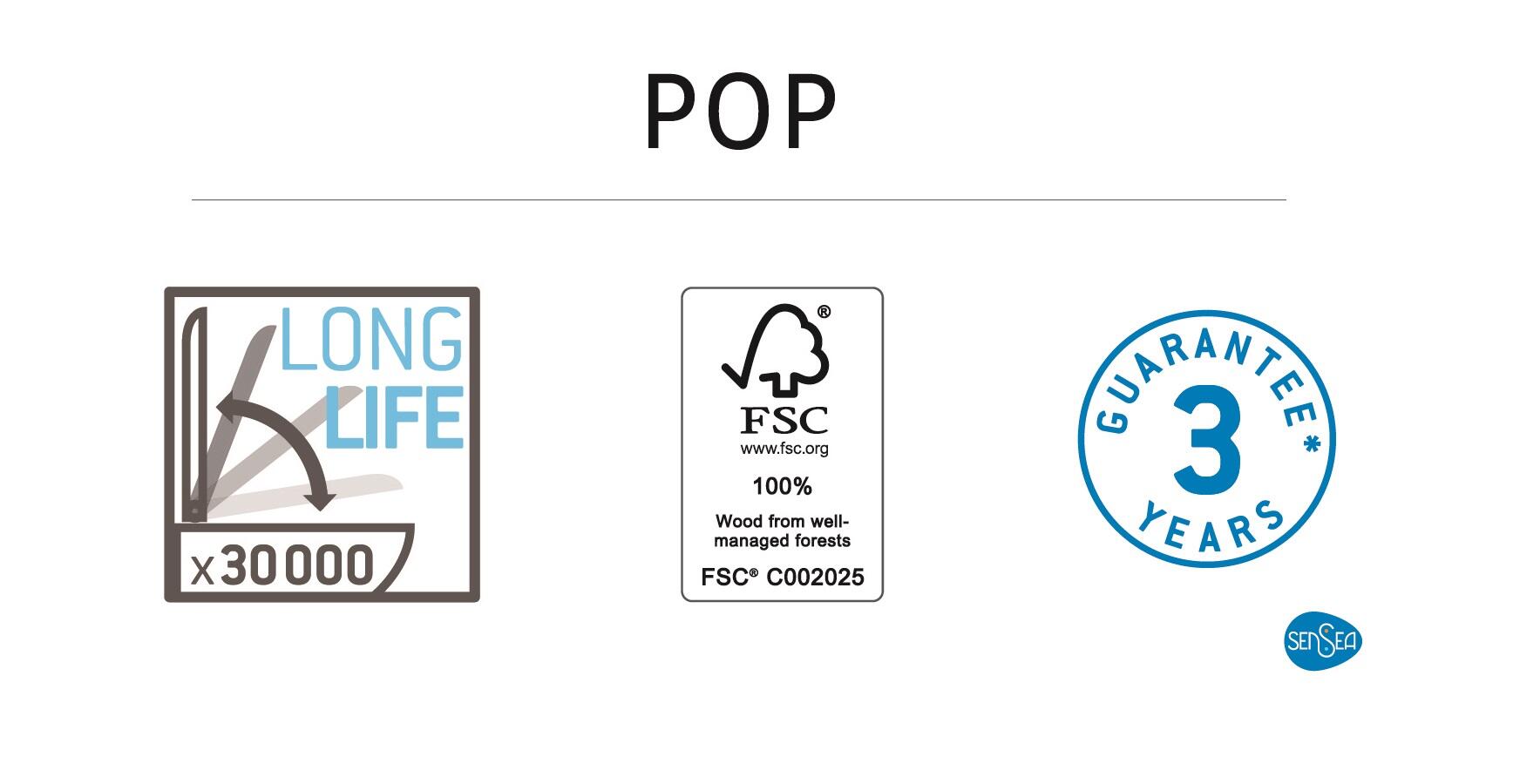 Abattant bois compressé Pop sensea chêne naturel - 9