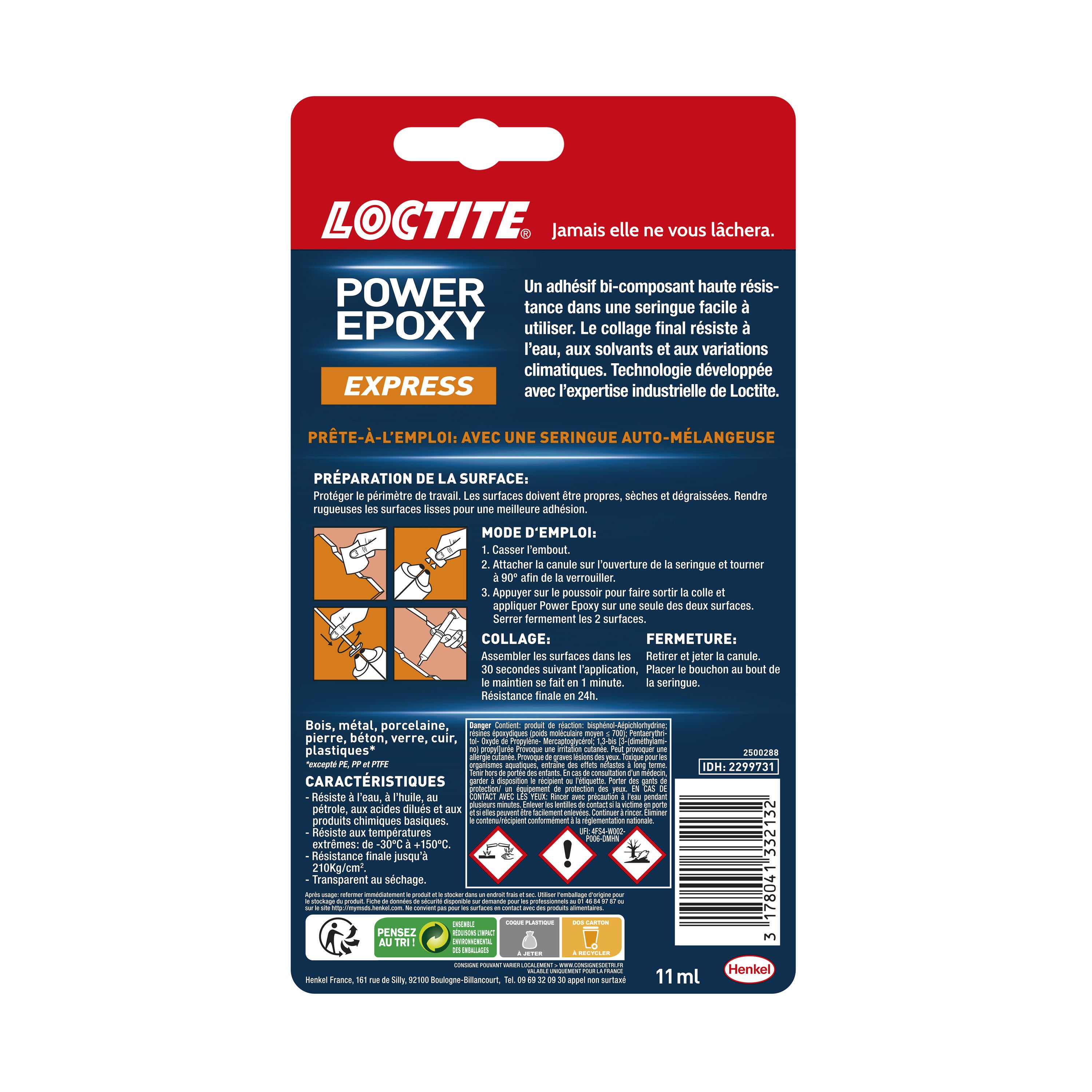 Colle de réparation époxy Power express LOCTITE, 13 g transparent - 6