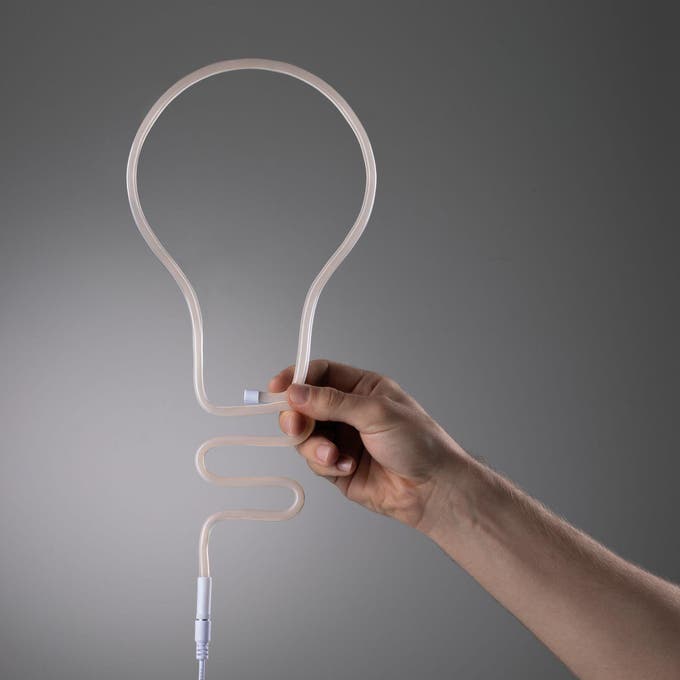 photo d'un ruban led en forme d'ampoule