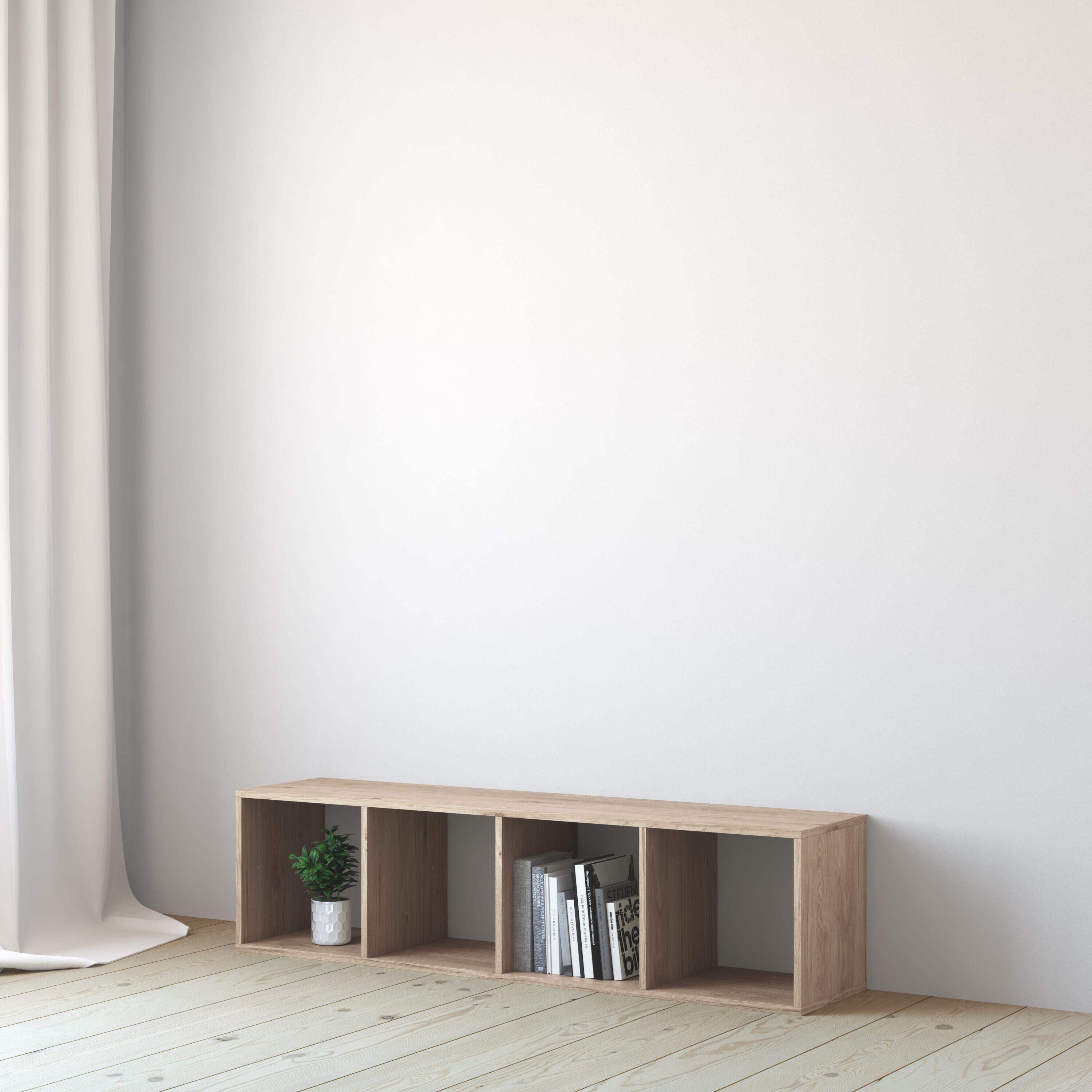 Mensola a muro 4 cubi Kub SPACEO rettangolare in truciolare L 36 x P 31.7 cm rovere - 10