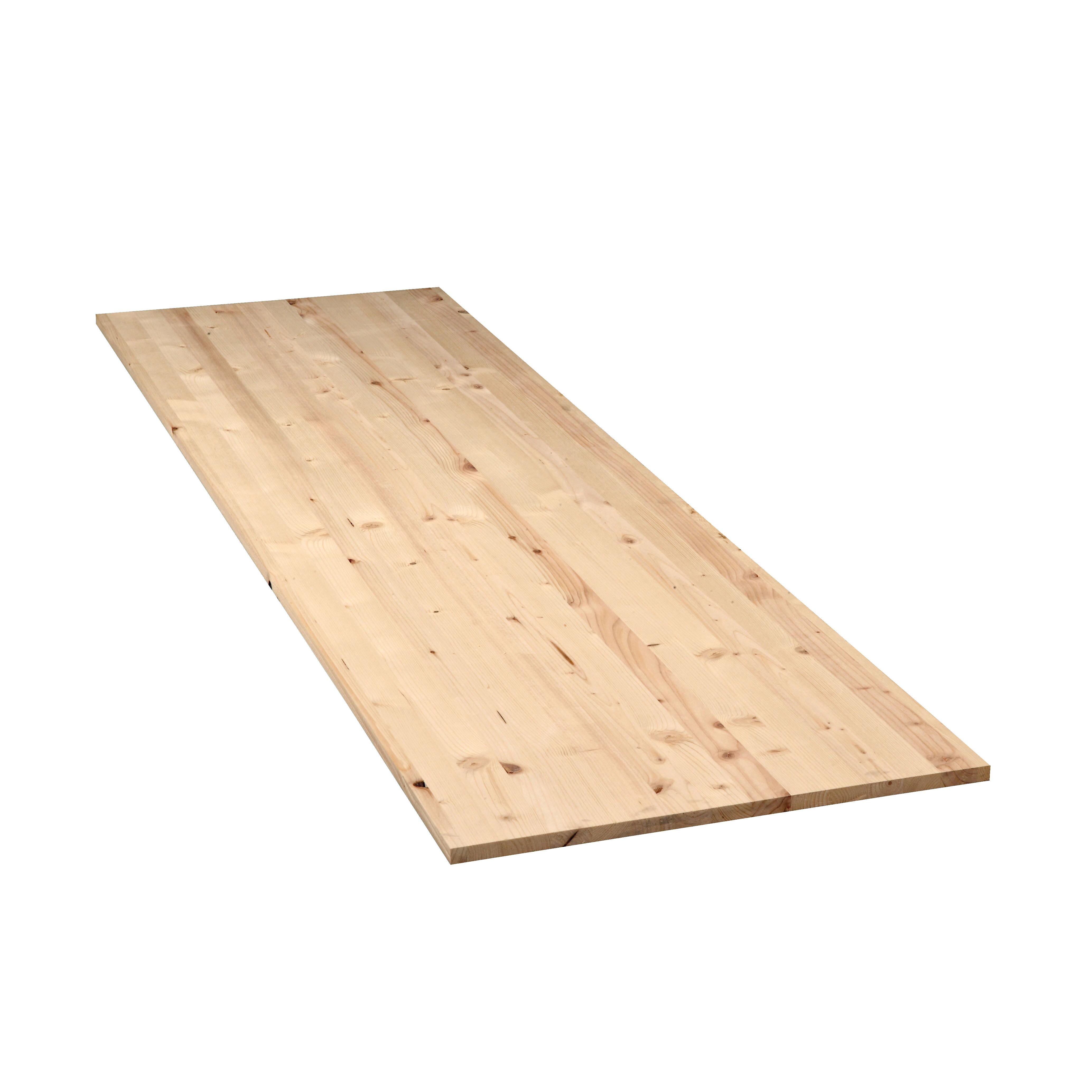 Tavola lamellare in legno di abete, L 80 x 120 cm x Sp 18 mm - 2