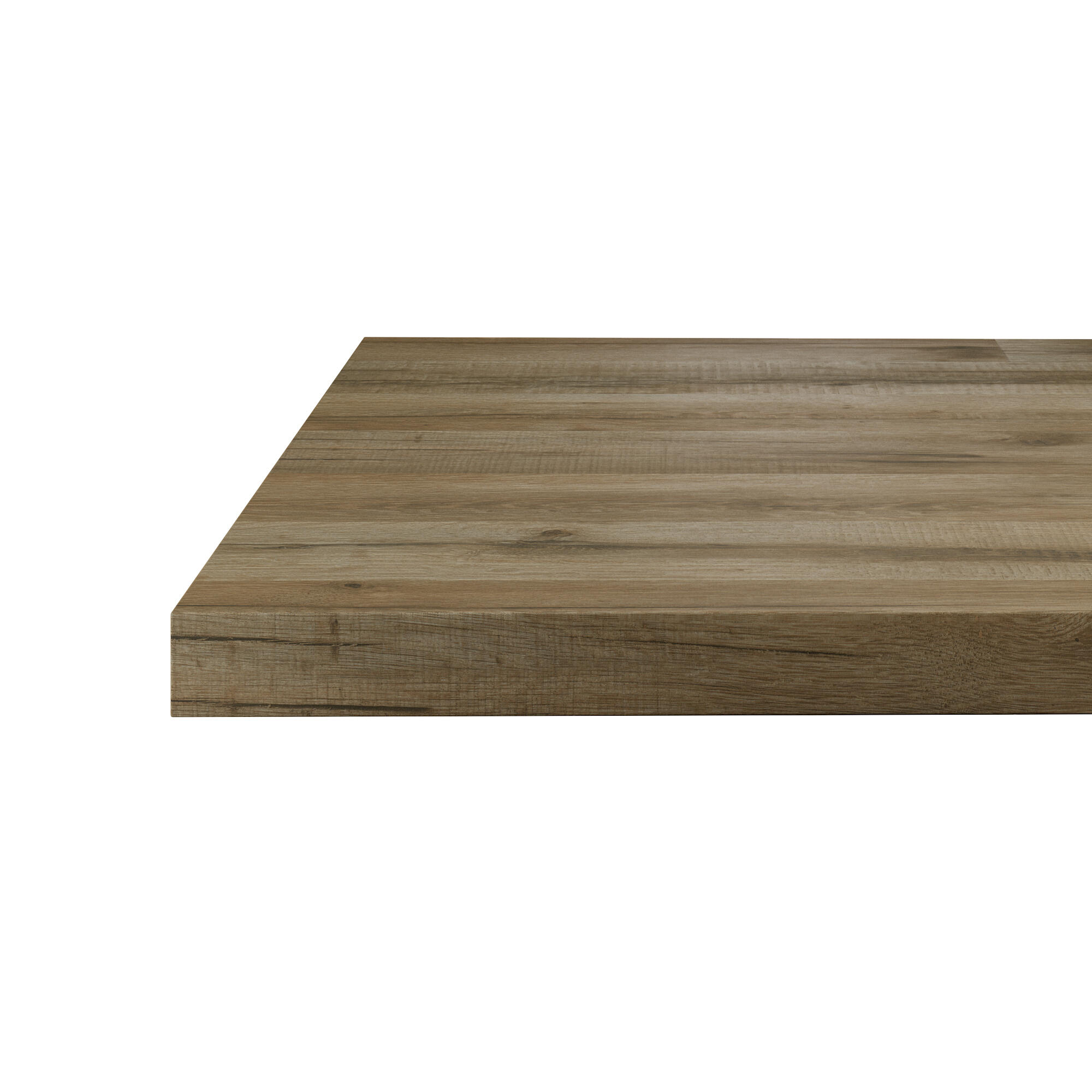 Plan îlot stratifié Chene lamelle cendre L.126 x P.104 cm, Ep.38 m - 5