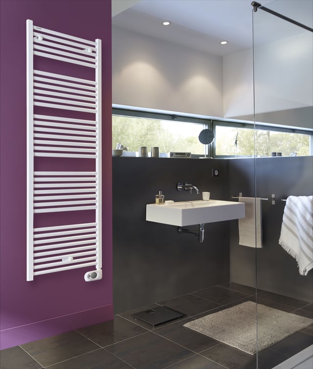 Sèche-serviettes électrique à inertie fluide ACOVA 750W, H158.2 x l50 cm Tweed b