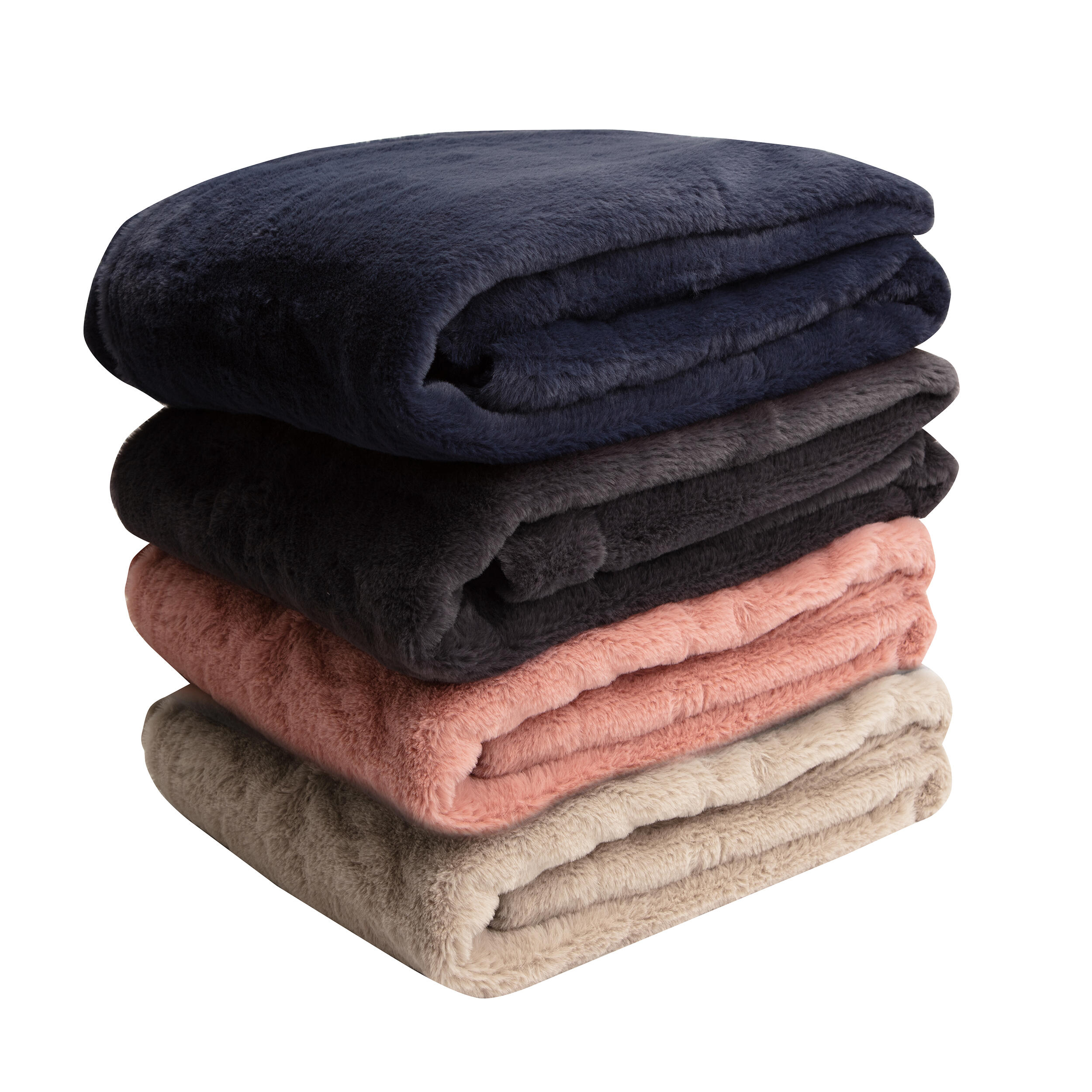 Coperta Caresse grigio / argento, 120x 150 cm - 4