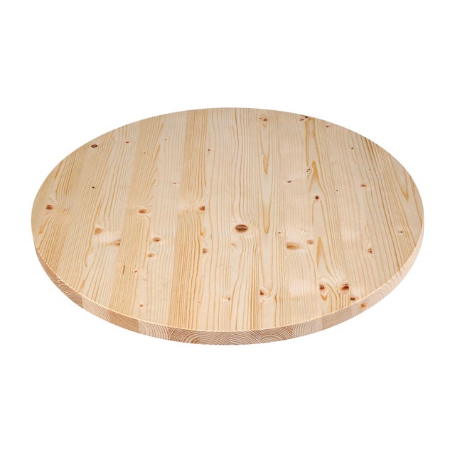 Tavola in abete grezzo 28 mm Ø 800 mm