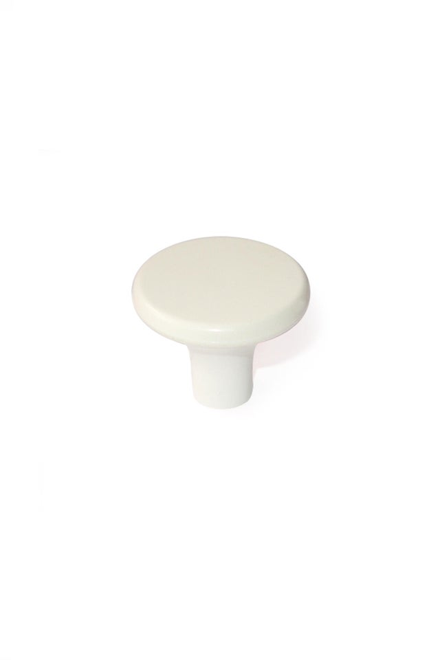 Lot De 10 Boutons En Céramique Faits À La Main, Marron Et Blanc, Pour Commode, Armoire De Salle