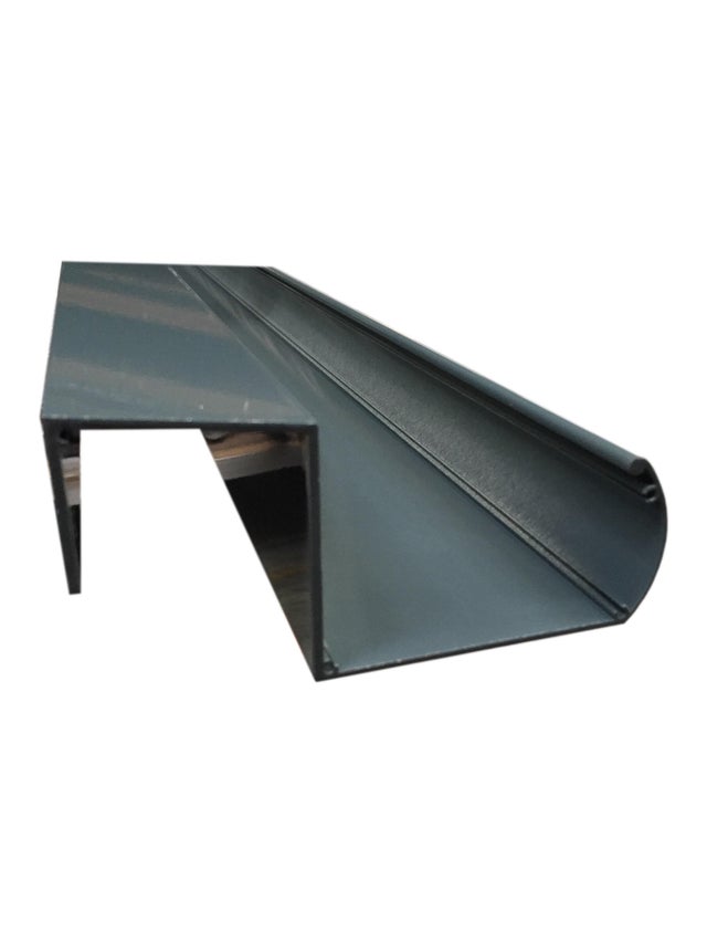 Sablière et chéneau sur mesure gris anthracite 7016, L.0.5 m