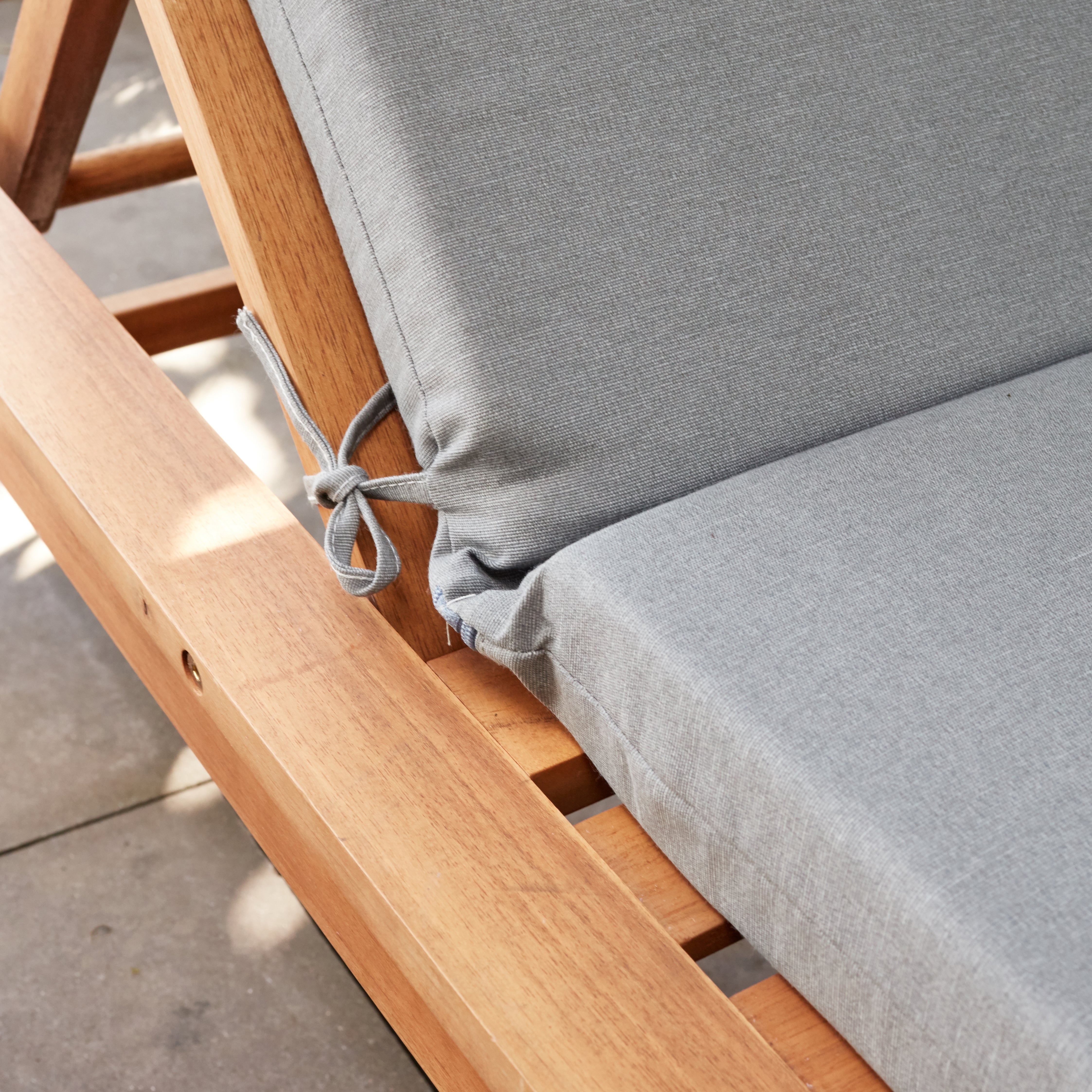 Coussin pour bain de soleil Perla, taupe - 2