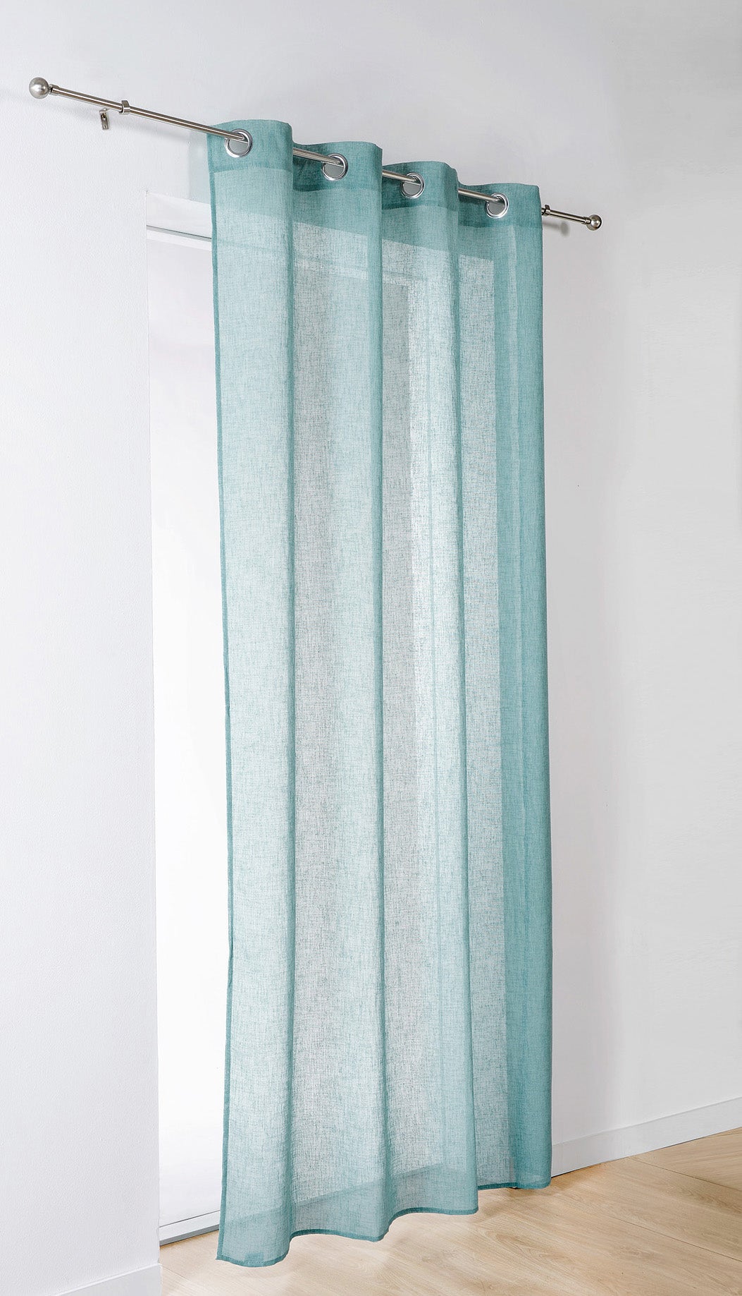 Voilage tamisant, Lium, bleu H.240 x l.140 cm - 2