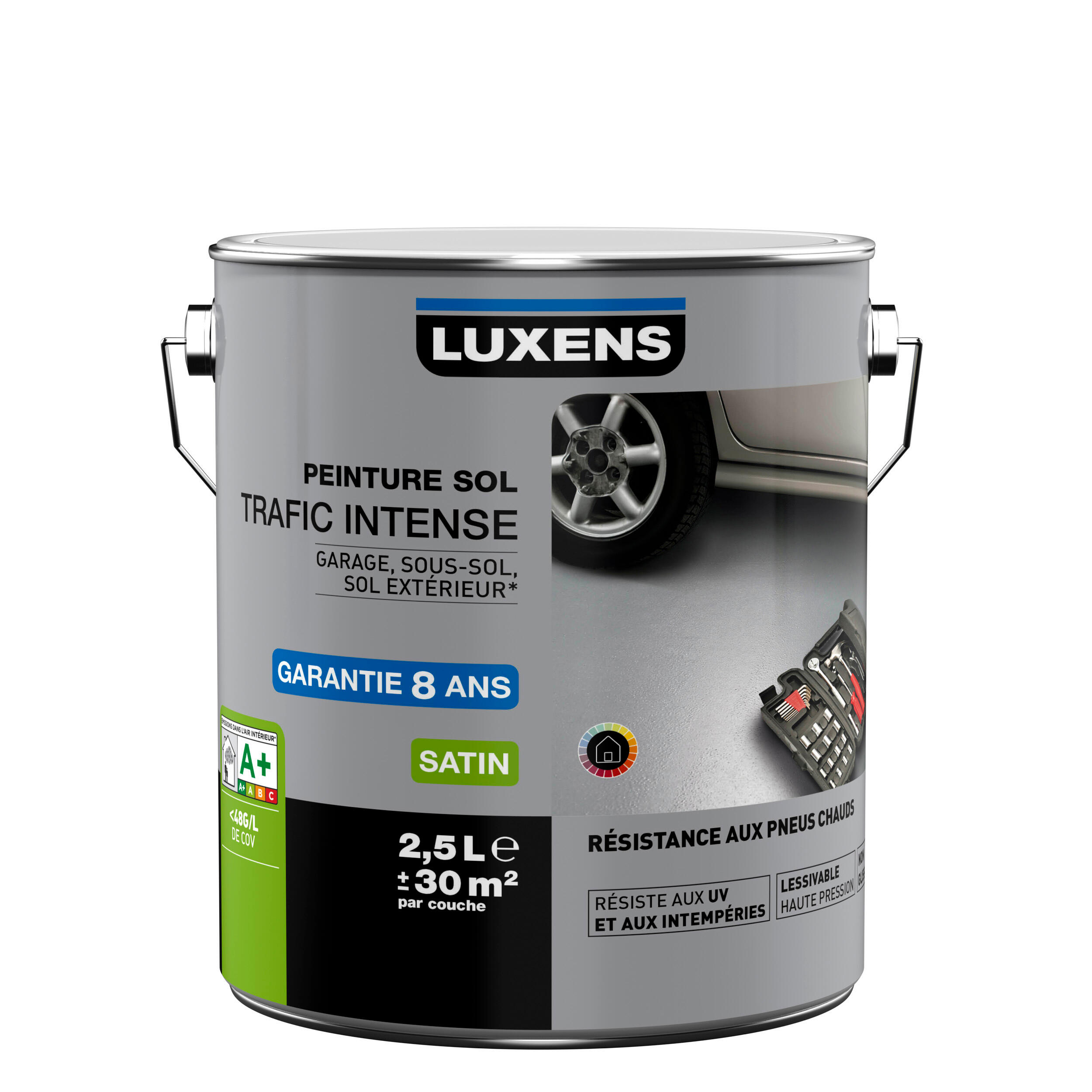 Peinture Sol Trafic Intense LUXENS Gris Galet N 3 Satin 2 5 L Leroy peinture-sol-trafic-intense-luxens-gris-galet-n-3-satin-2-5-l-leroy