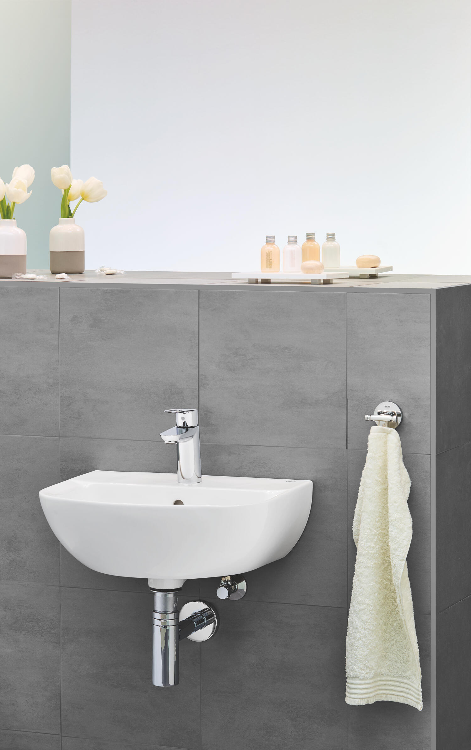 Rubinetto per lavabo a canna bassa getto aerato Start Clova cromato lucido GROHE H 15 cm - 11