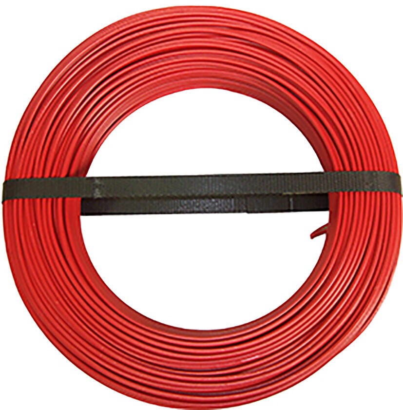 Fil électrique 2.5 mm² h07vu, 100M, rouge | Leroy Merlin
