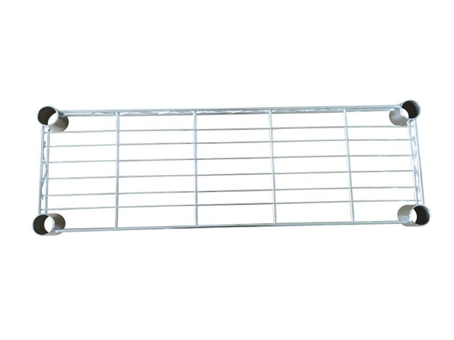 Ripiano diritto per scaffalatura Spaceo Chrome Style+ L 60 x H 20 x P 4 cm cromato