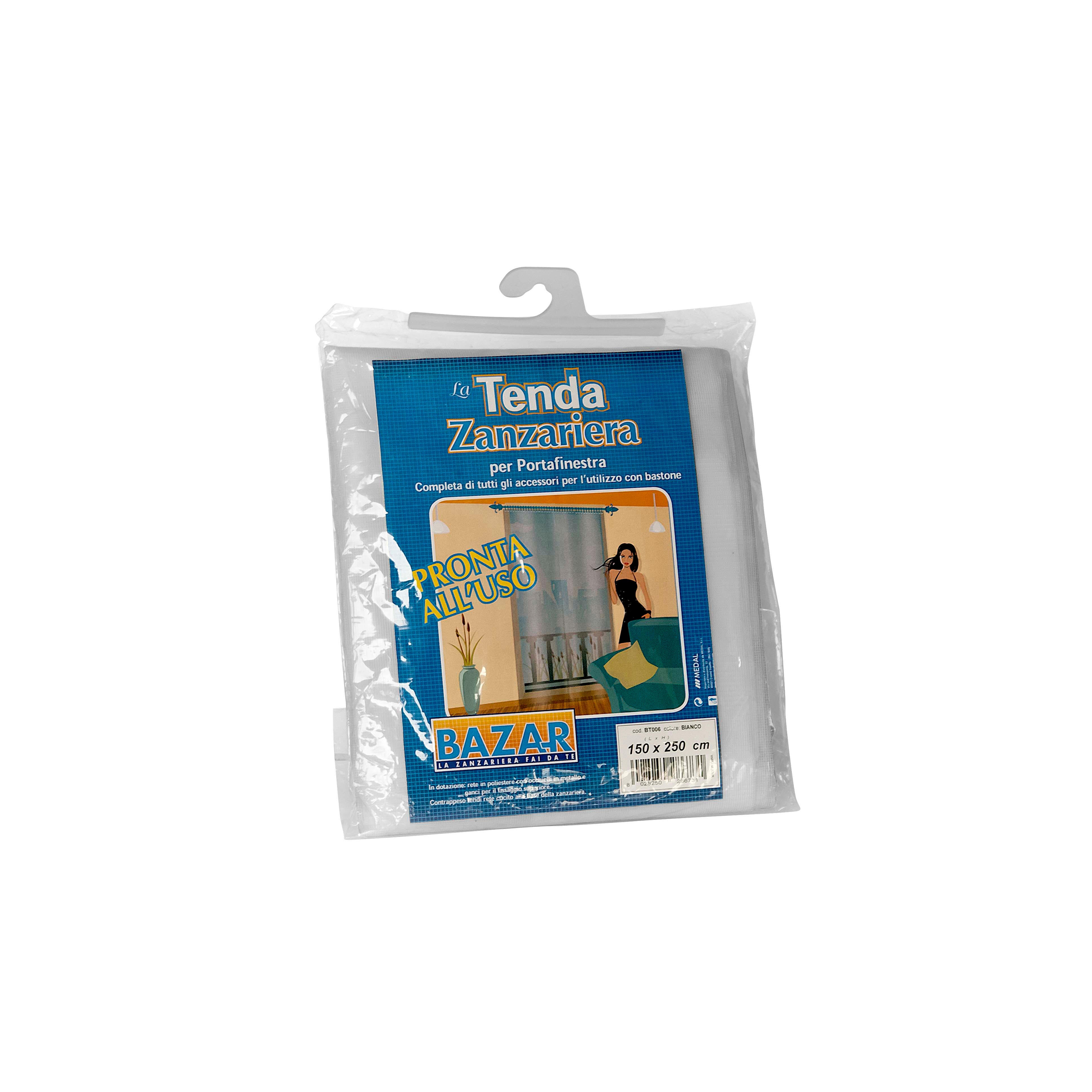 Tenda zanzariera ad anelli per portafinestra L 150 x H 250 cm arancione - 2