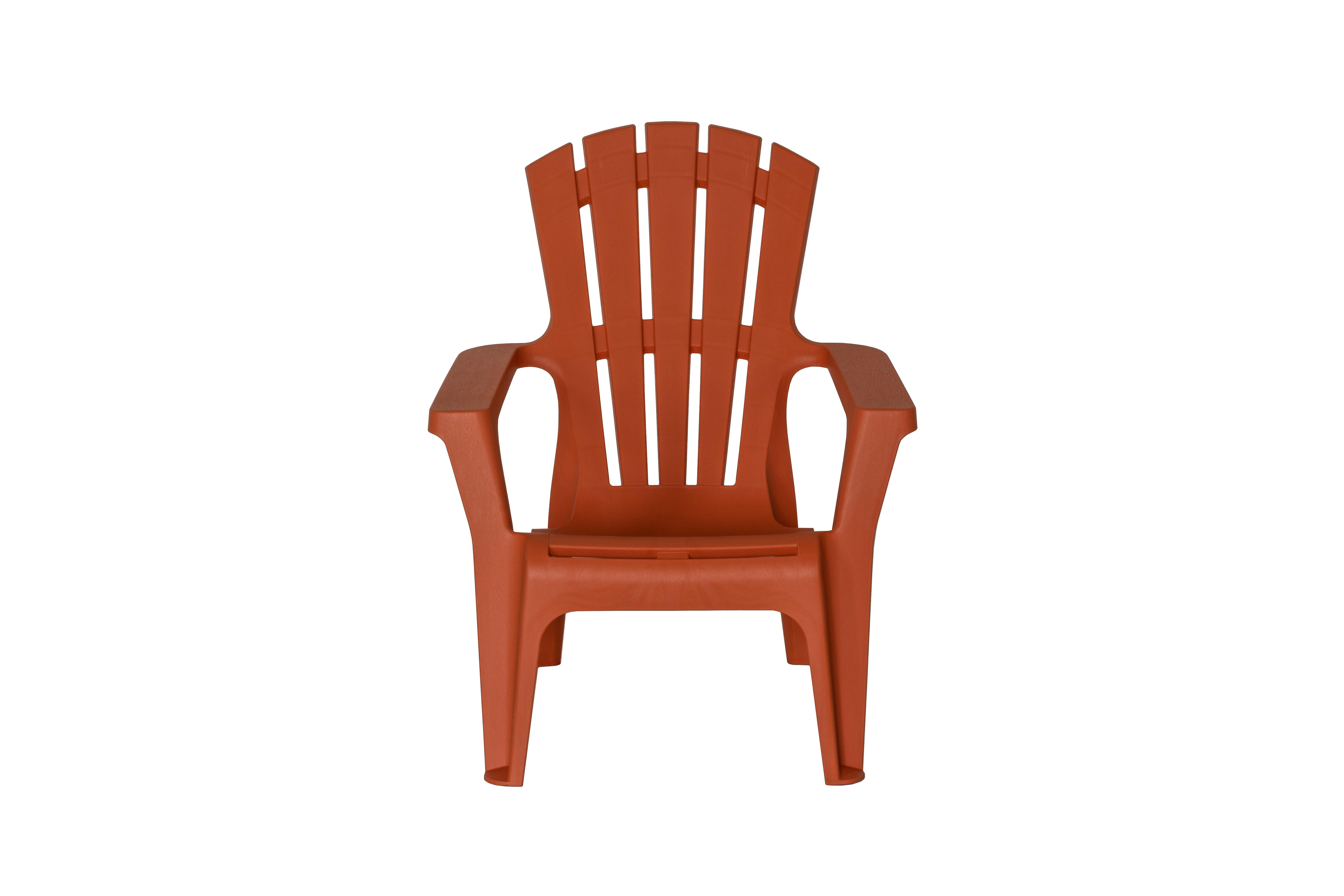 Chaise Adirondack En Plastique HIPS Résistant Aux Intempéries - Porte-gobelet Intégré, Charge Max 170kg - Noir/bleu/blanc/gris - 4