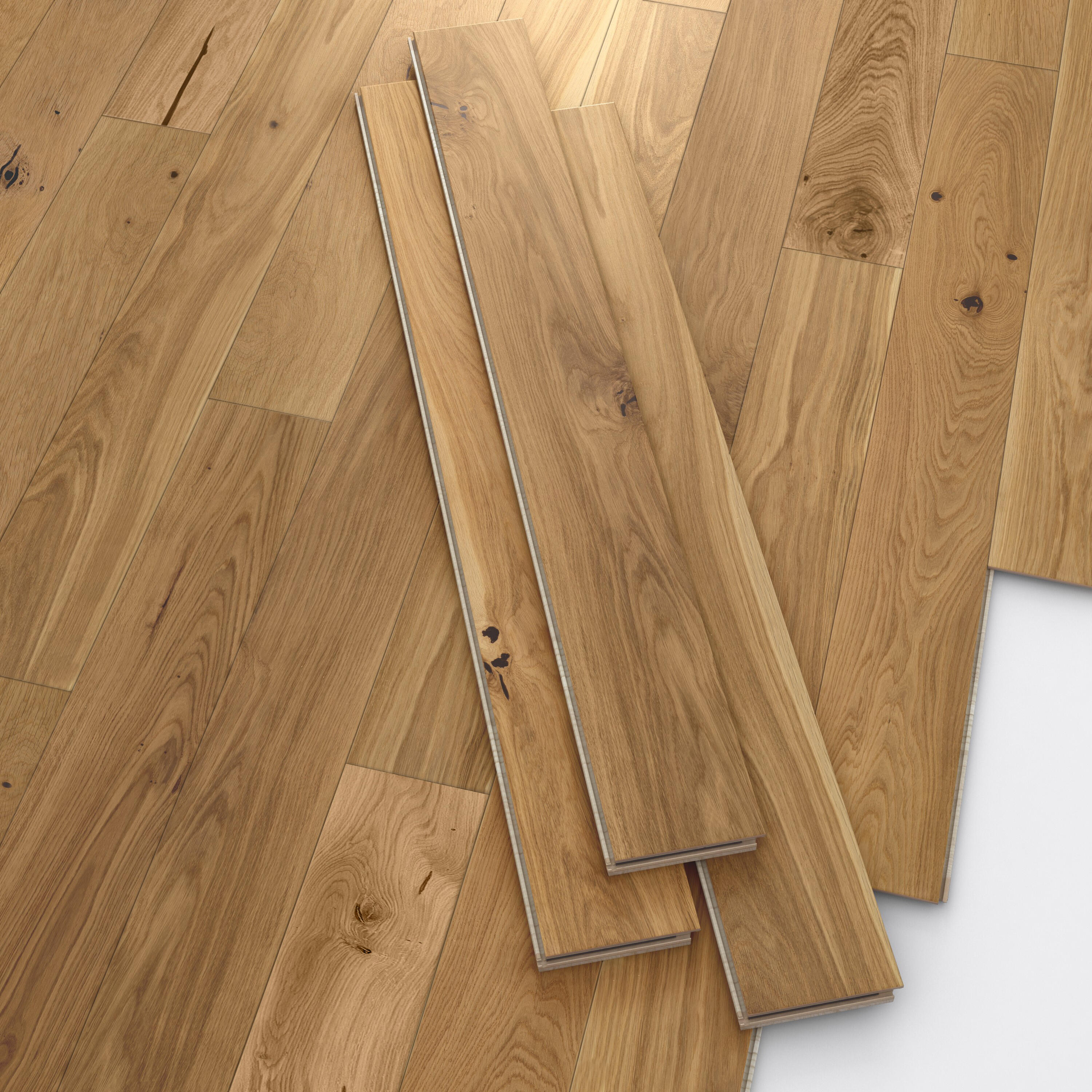 Echantillon Parquet forte chêne blond huilé M - 2
