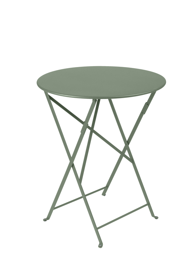 Table de jardin pliante FERMOB Bistro vert cactus rond 2 personnes