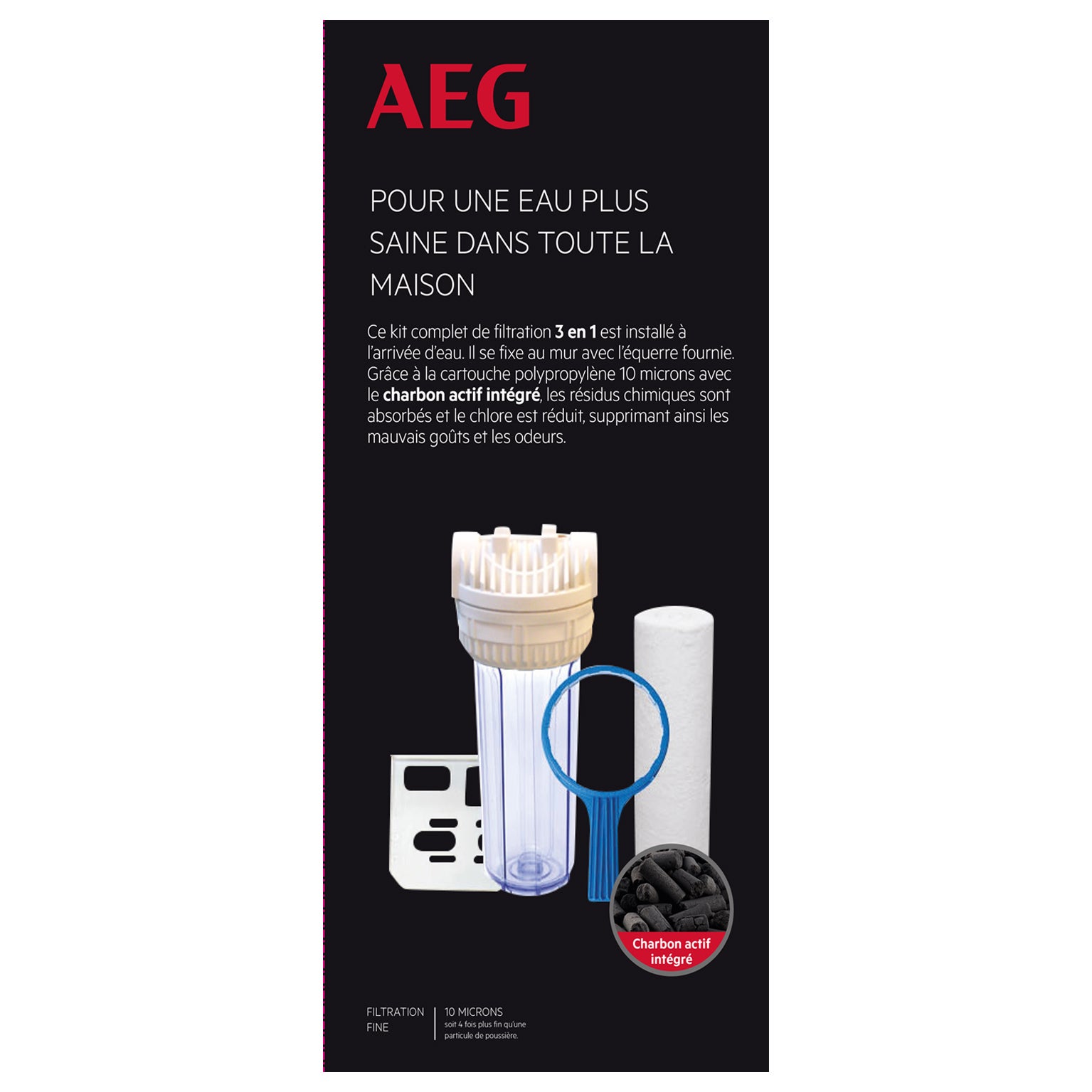 Cartouche filtre à eau Kit filtration eau de boisson 3en1 AEG - 4