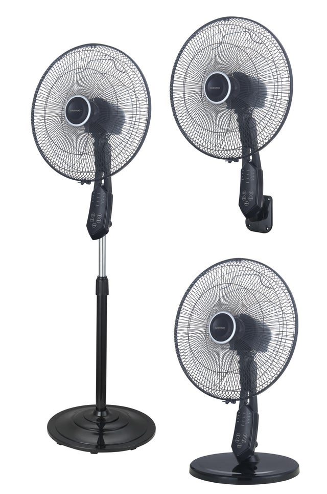 Ventilateur sur pied, DAEWOO, Di-40hvf noir 55 W, D48 cm