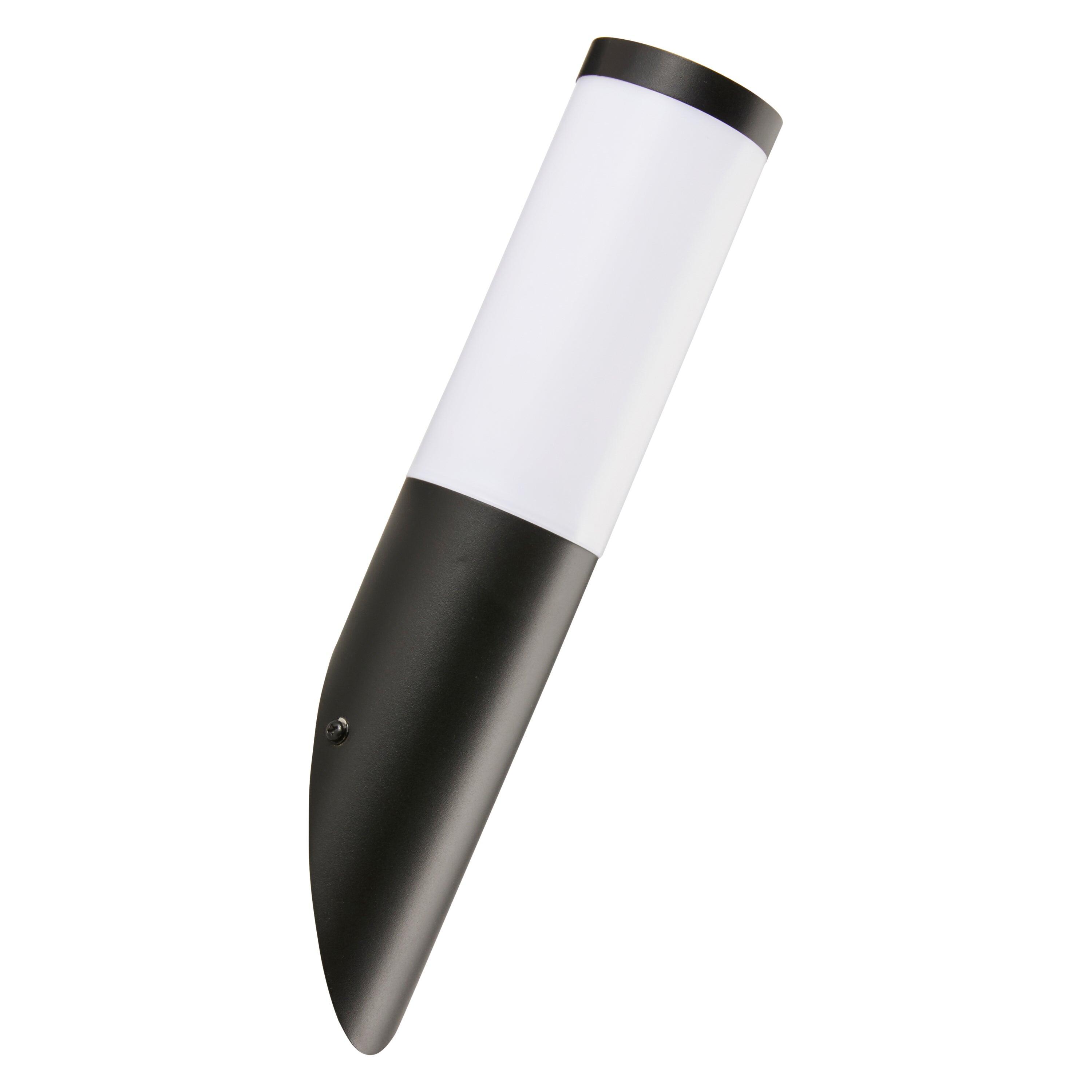 Applique moderno da esterno Travis nero resistente all'acqua IP44 E27 - 2
