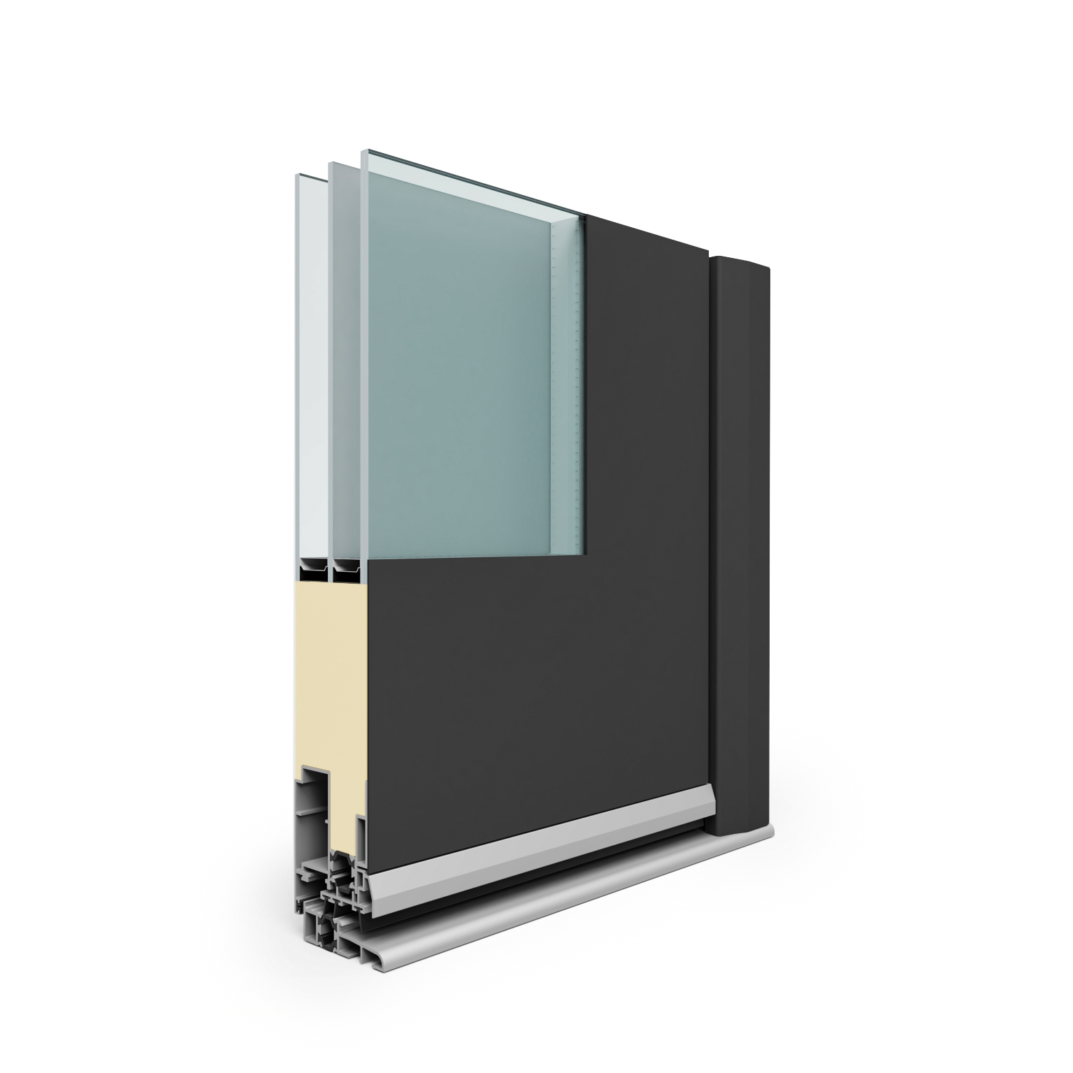 Porte d'entrée Alu Austin 2 Essentiel H.215 x l.90 cm gris anthr., p. gauche - 8