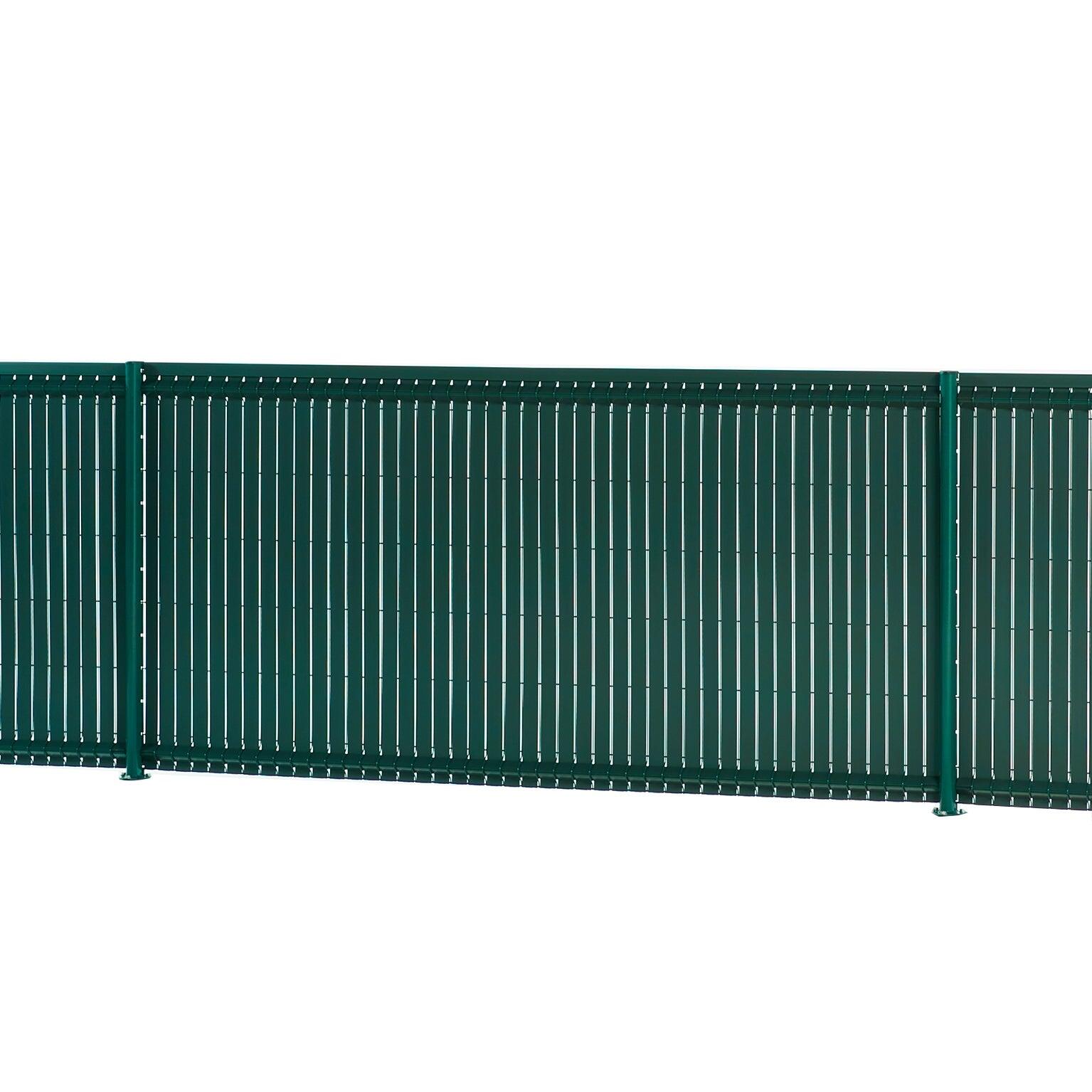 Kit lamelles occultantes rigides pvc, H.190 X L.250 cm vert, DIRICKX - 5