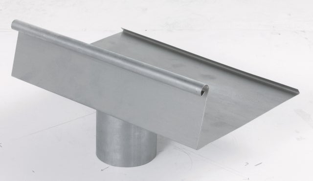 Naissance centrale nantaise zinc gris SCOVER PLUS, Dév.33 cm Diam.80 mm