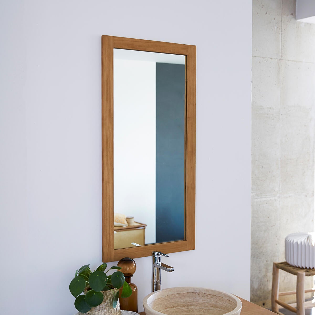 miroir en bois fsc style cosy tikamoon - 1