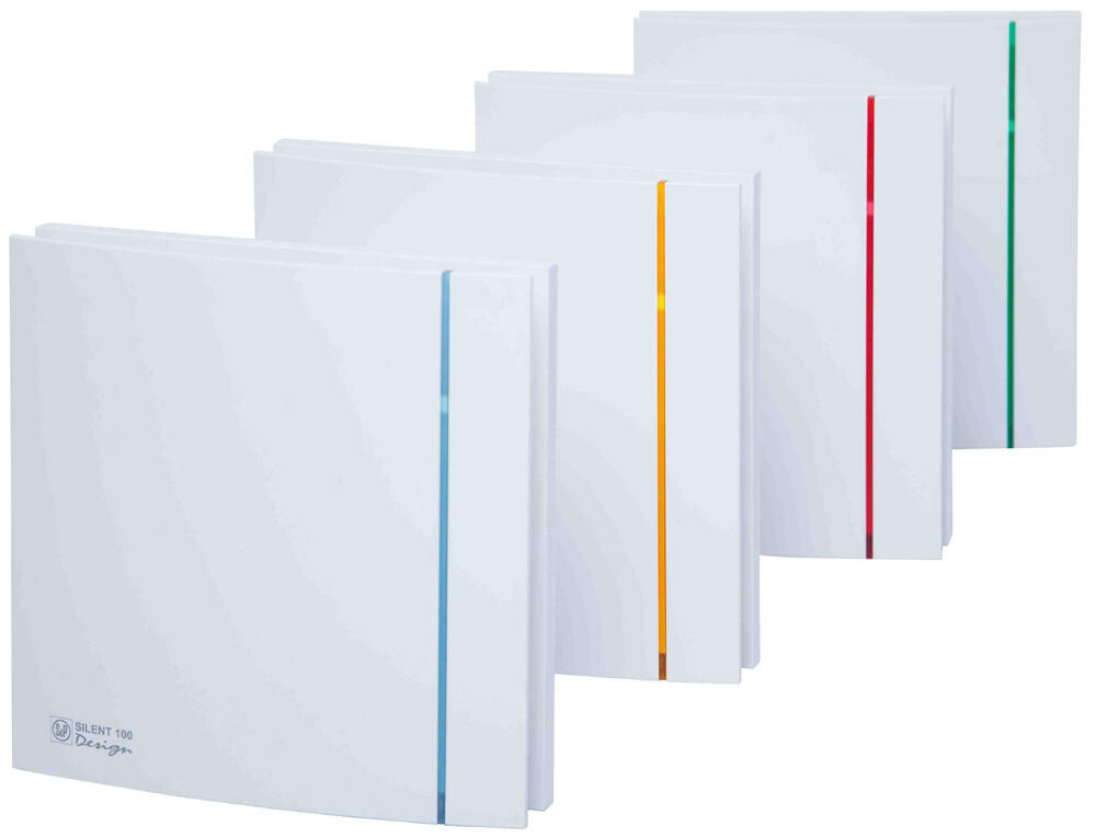 Aérateur intermittent à interrupteur S&P Silent Design blanc 100 mm - 9