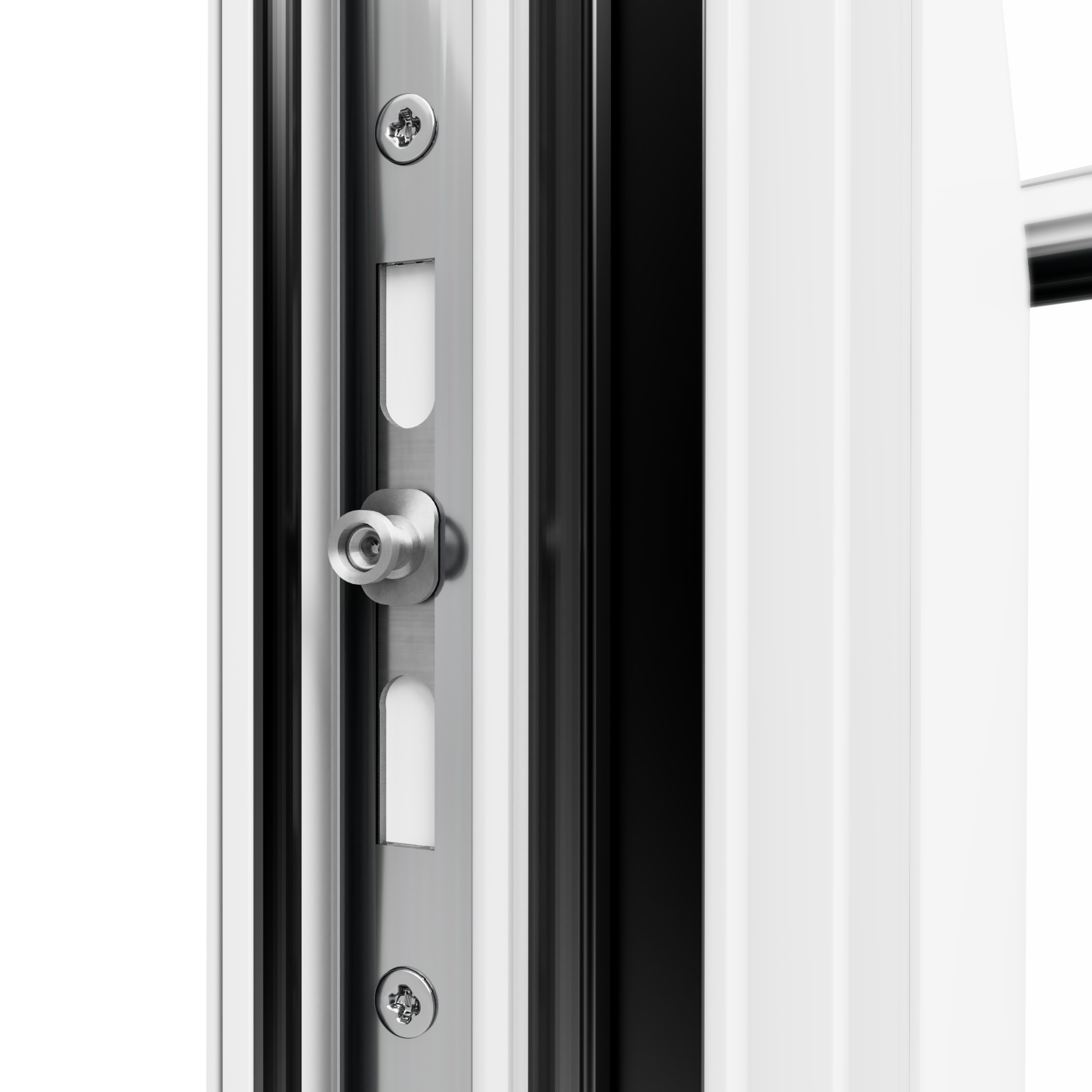 Porte d'entrée Alu Utah 2 Essentiel H.215 x l.90 cm 1/2 gris anthra., p. droit - 8