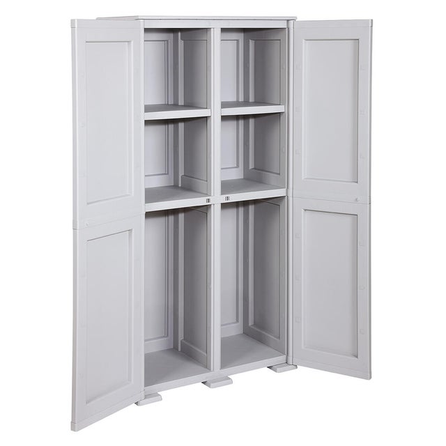 Armadio alto Simplex TONTARELLI in resina, grigio L 43 x H 164 x P 79 cm 2 ante, adatto per interno/esterno