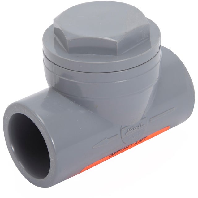 Clapet antiretour en pvc à coller, femelle / femelle, D.32